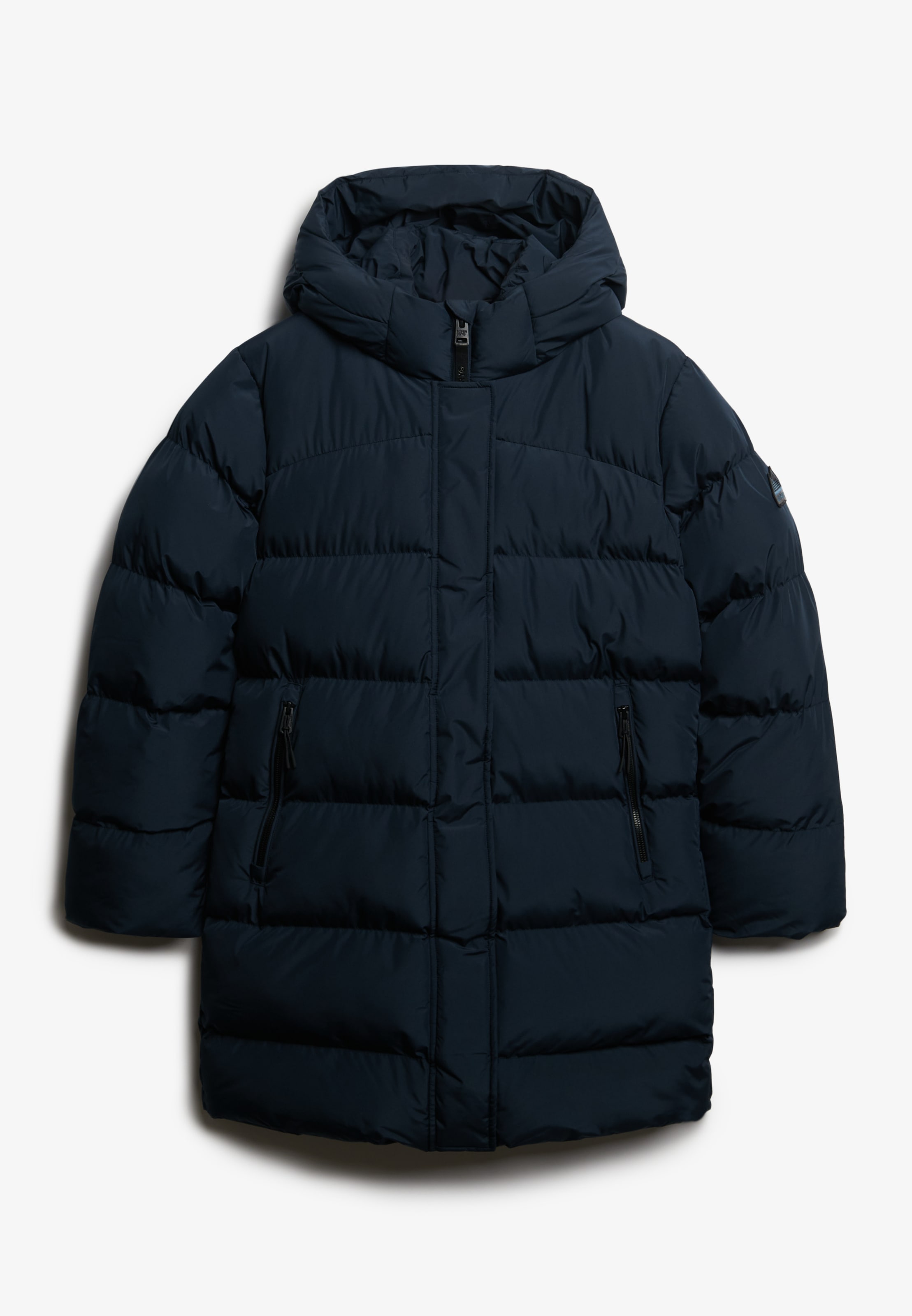 Superdry Steppjacke »HOODED SPORTS PUFFER MID JKT«, mit Kapuze