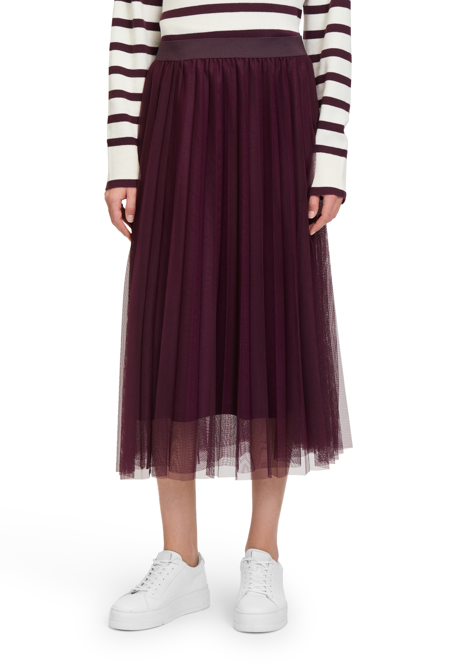 Betty&Co Midirock "Damen mit Plissee", Plissee günstig online kaufen