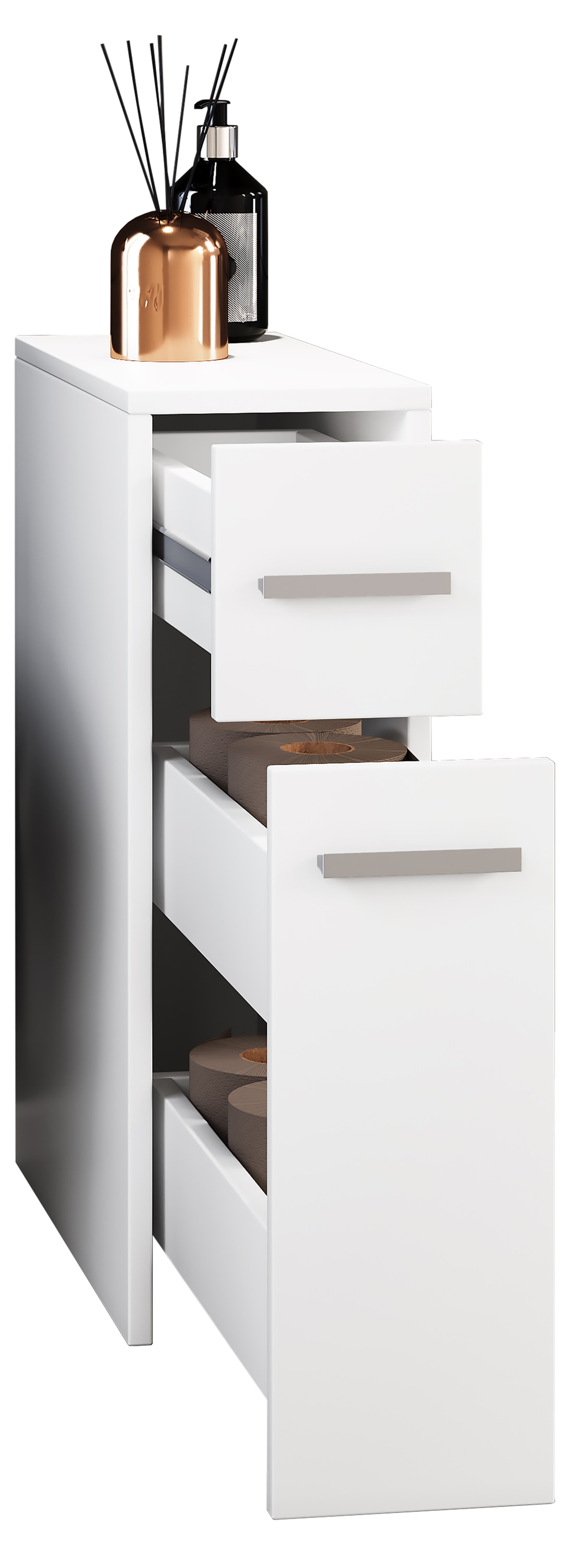VCM Midischrank "Holz Badmöbel Nischenschrank Raumteiler Bad Zalo" 1 Stk. tlg.