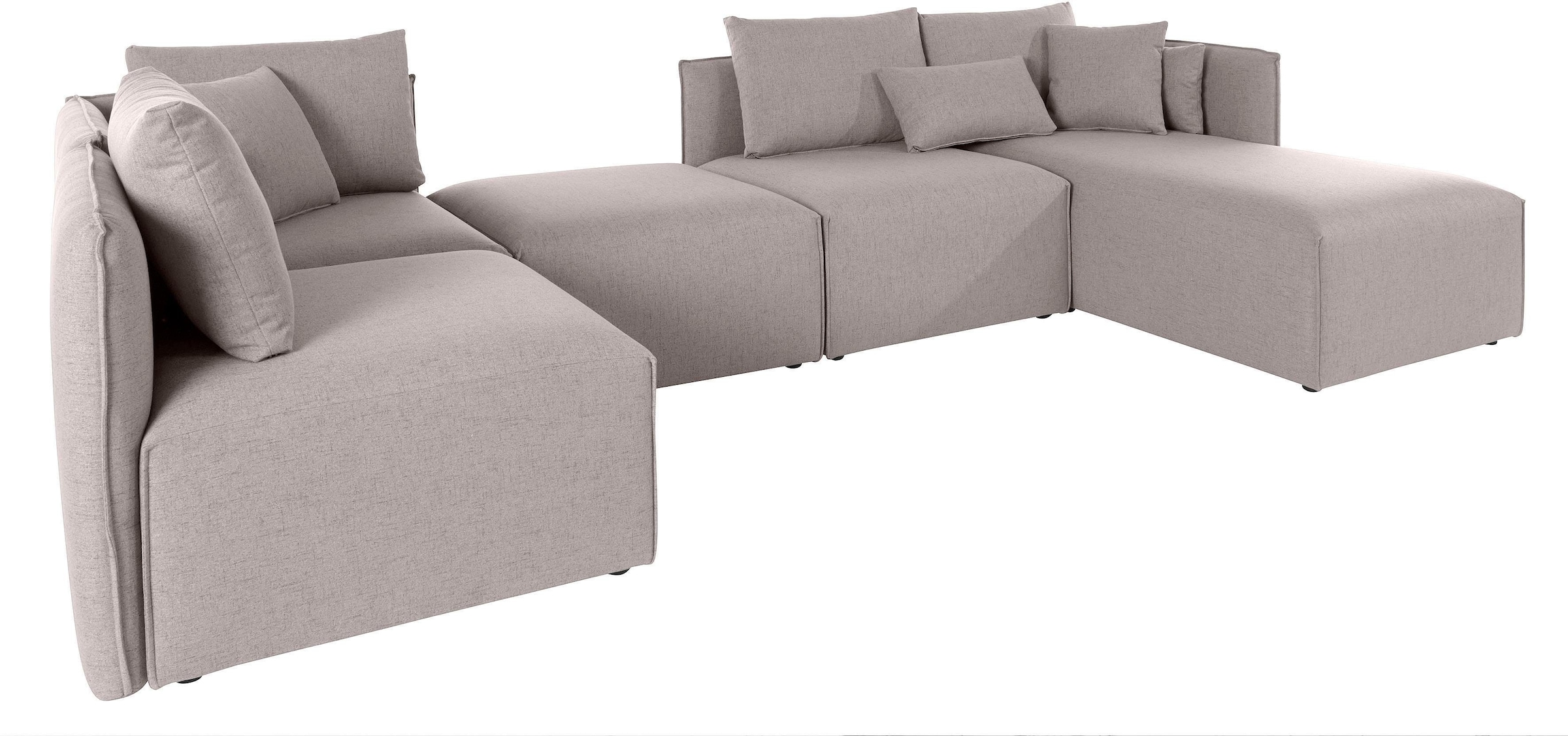 OTTO home Wohnlandschaft "Nöre U-Form" 5 Teile, in vielen Bezugsqualitäten günstig online kaufen