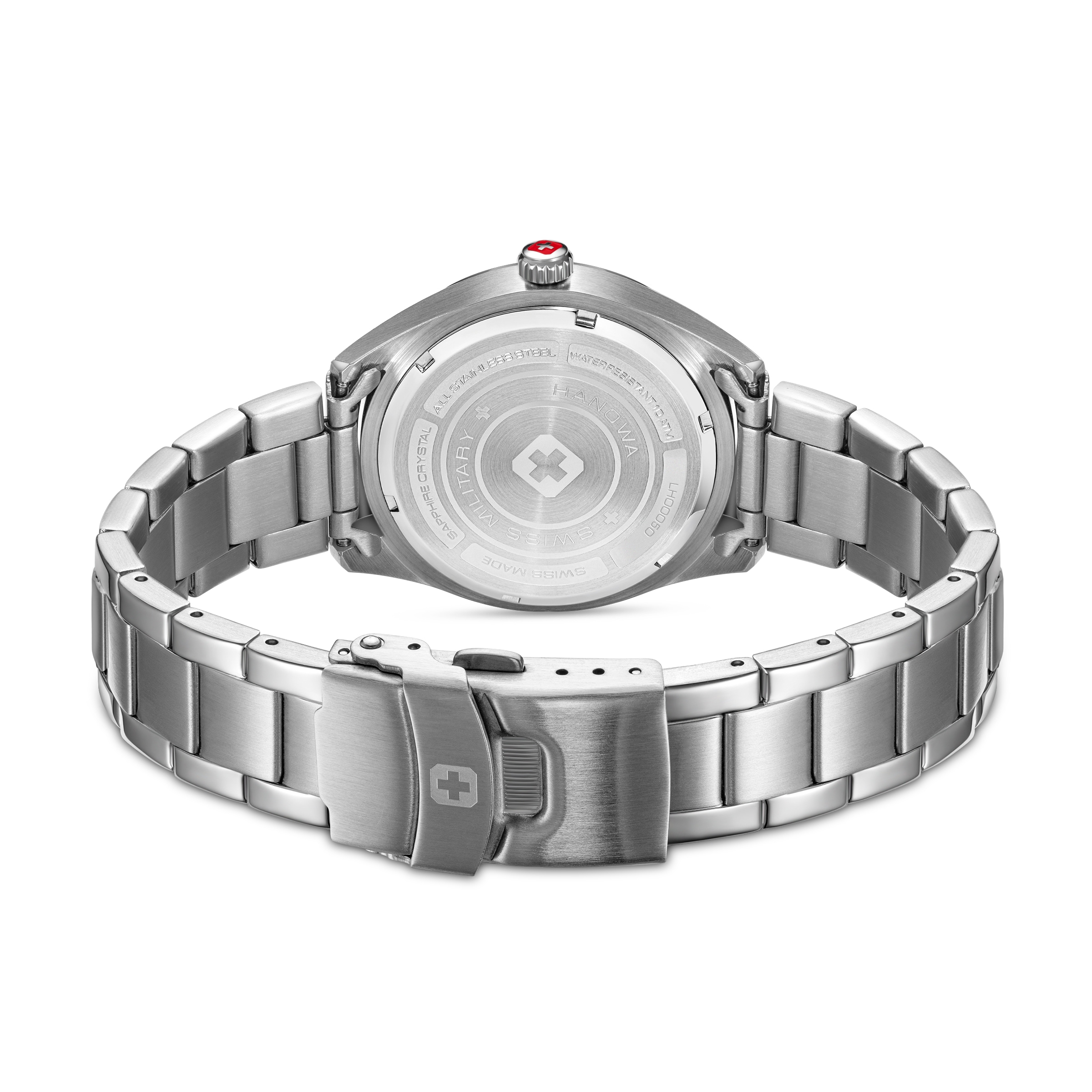 Swiss Military Hanowa Quarzuhr »Roadrunner Lady Sparkle« Armbanduhr, Damenuhr, Swiss Made, Edelstahlarmband, analog, Tag