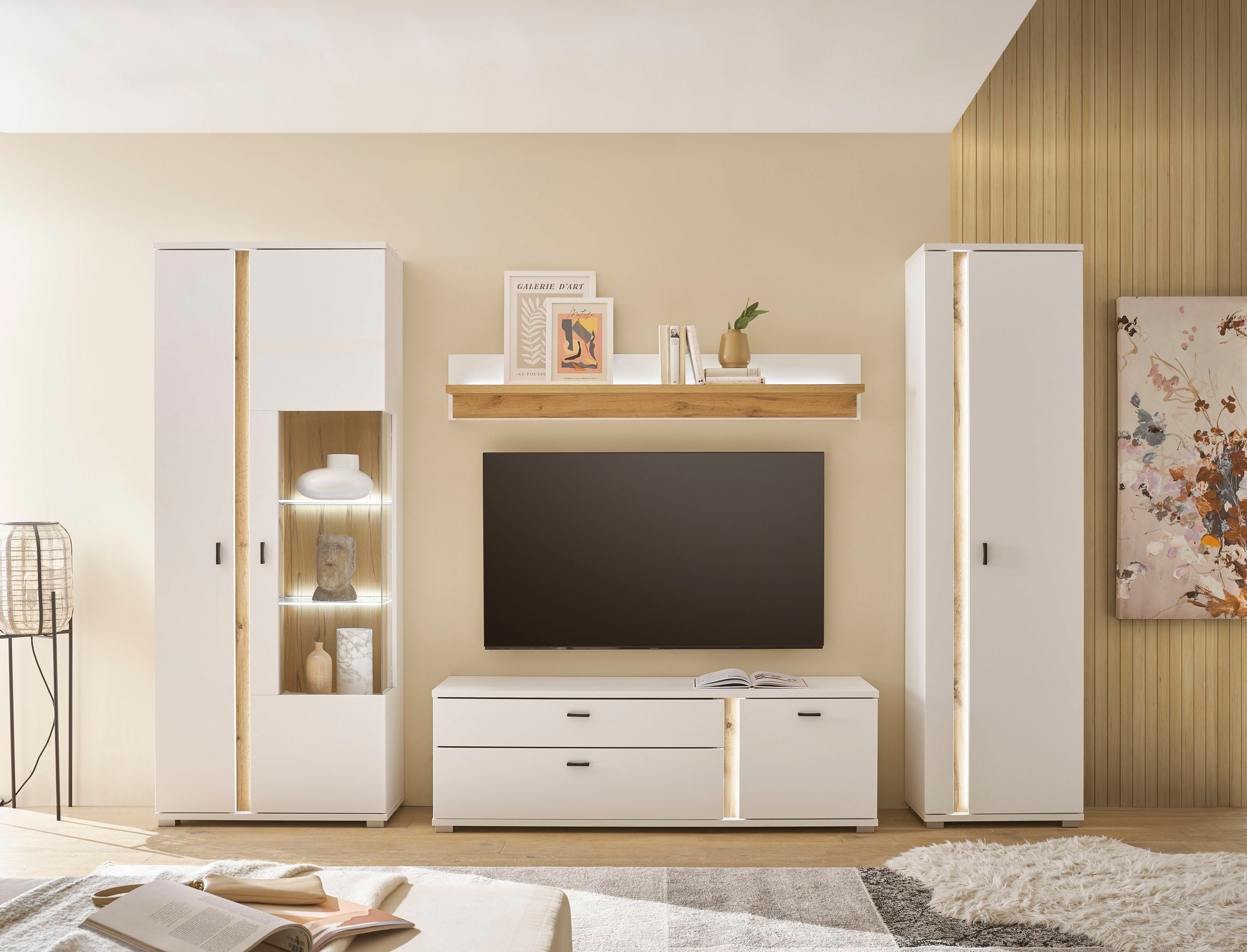 Home affaire Wohnwand "LONG ISLAND" Set, 4 Stk. tlg. günstig online kaufen