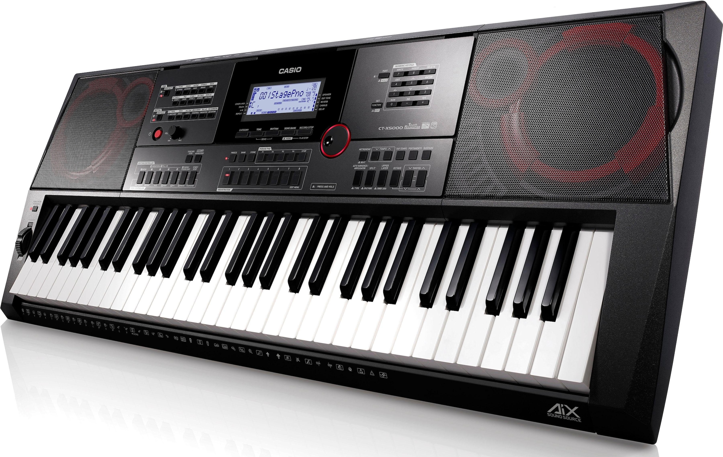 CASIO Home-Keyboard »CT-X5000«, (Set), inklusive Keyboardstativ