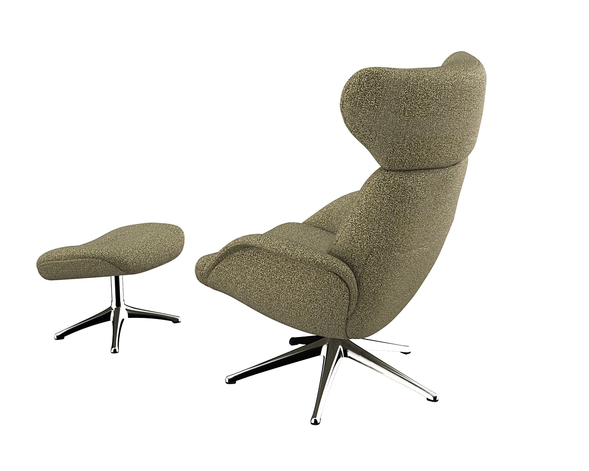 FLEXLUX Relaxsessel »More, Funktionsessel, Polstersessel, Armlehnensessel, TV-Fernsehsessel«, Premium Komfort, Rücken- und Kopfteilverstellung, Drehbar, Fuß Alu
