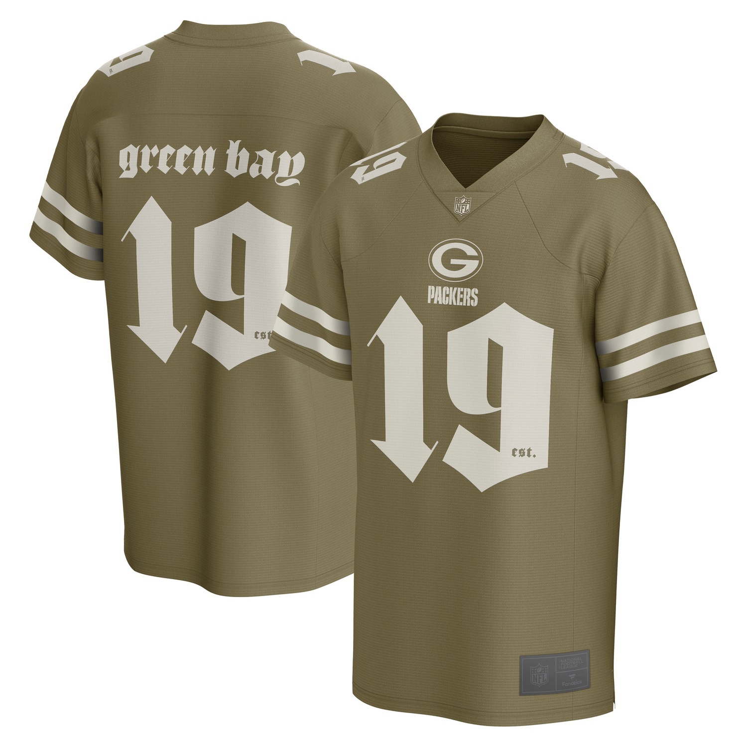 Fanatics Footballtrikot "Fanatics Trikot Green Bay Packers NFL GOTHIC Foundation Top"