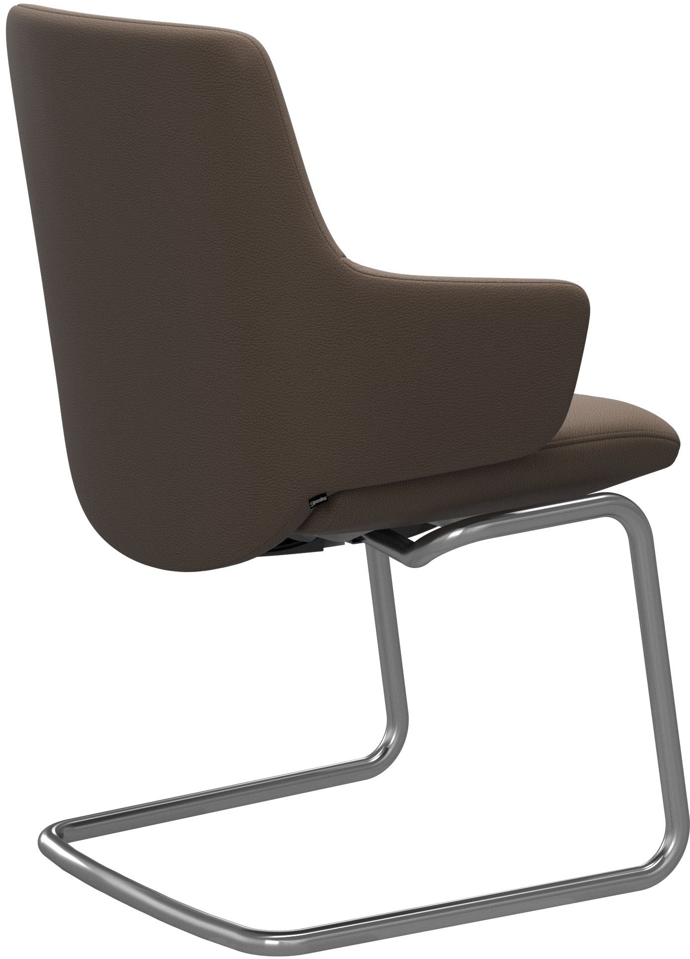 Stressless® Polsterstuhl »Laurel«, Leder BATICK, Low Back mit Armlehne, Größe L, mit Beinen aus Stahl in Chrom matt