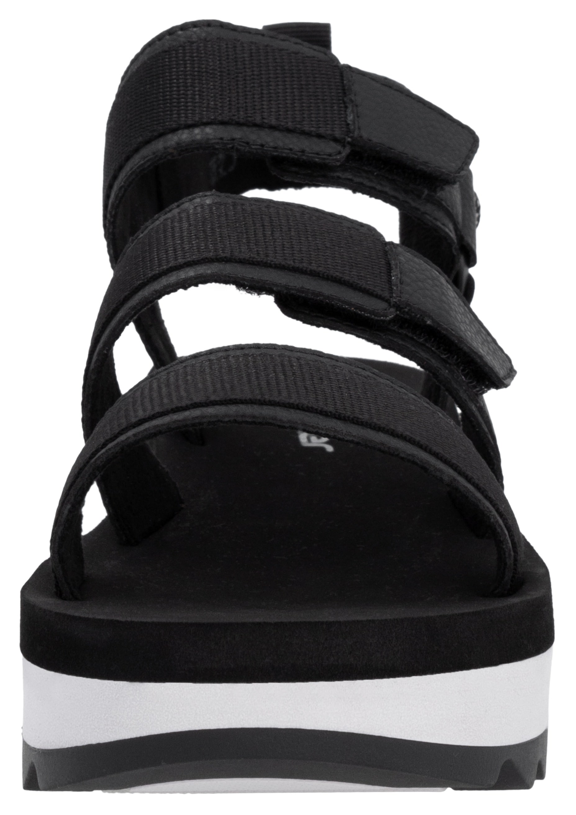 RIEKER Sport Plateausandale »Adelaide«, Sommerschuh, Outdoorsandale, Sandalette mit Klettverschlüsse