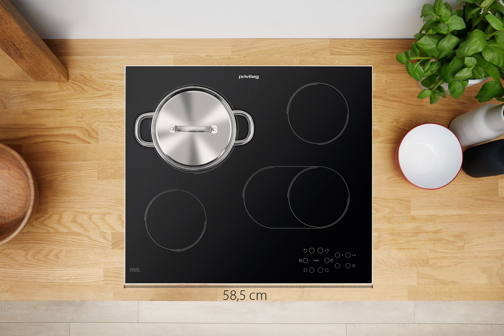 Privileg Backofen-Set »PBA2S85HU1K«, (Set, 2 St.), Schonendes Garen dank des Turn&Go Dampfprogrammes für beste Ergebnisse