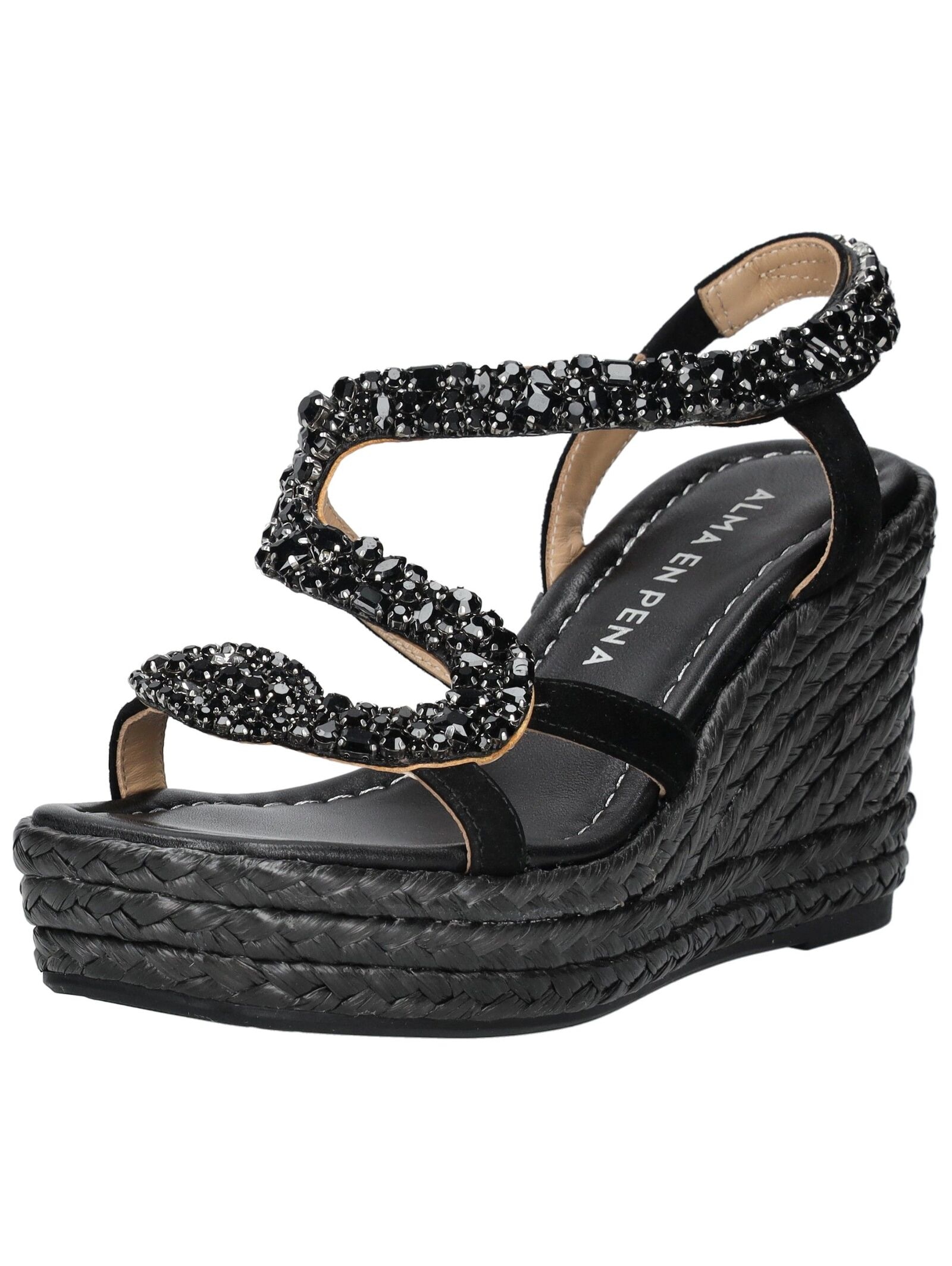 Alma en Pena Keilsandalette "ALMA EN PENA Sandalen Leder/Textil" günstig online kaufen