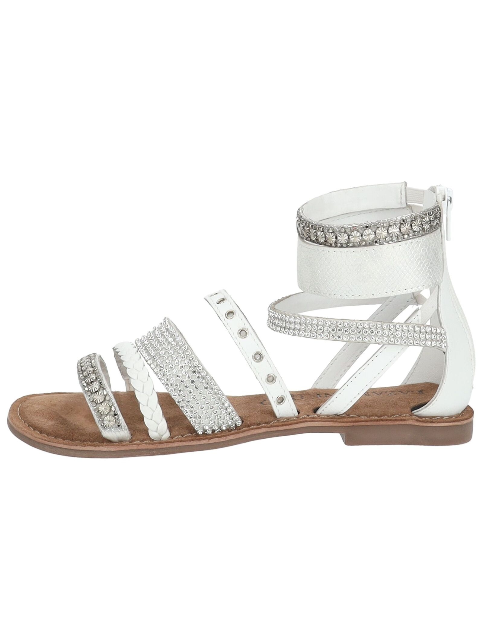 Lazamani Schaftsandalette "Lazamani Sandalen Leder/Textil" günstig online kaufen