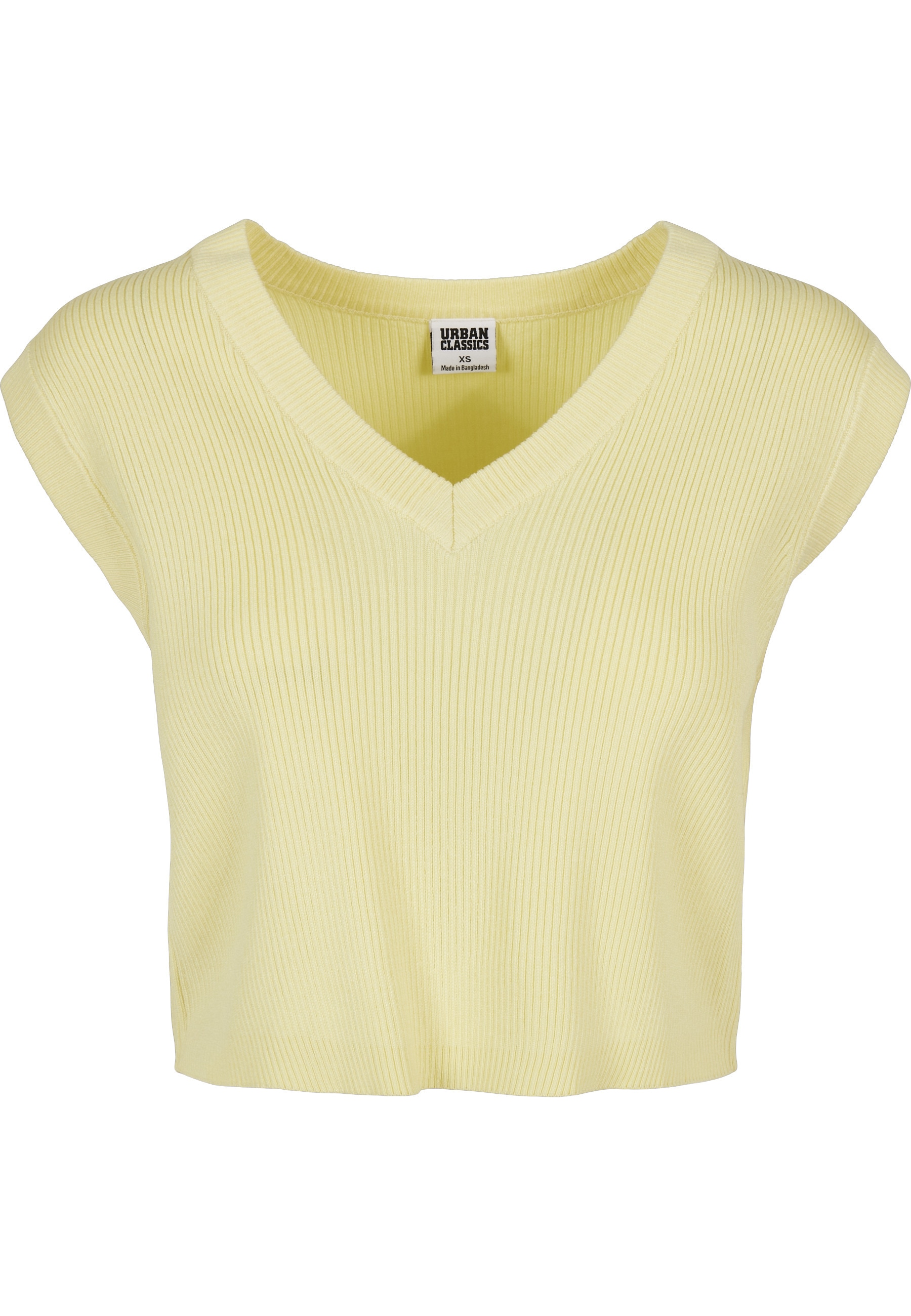 URBAN CLASSICS Rundhalspullover "Urban Classics Damen Ladies Short Knittd Slip On" 1