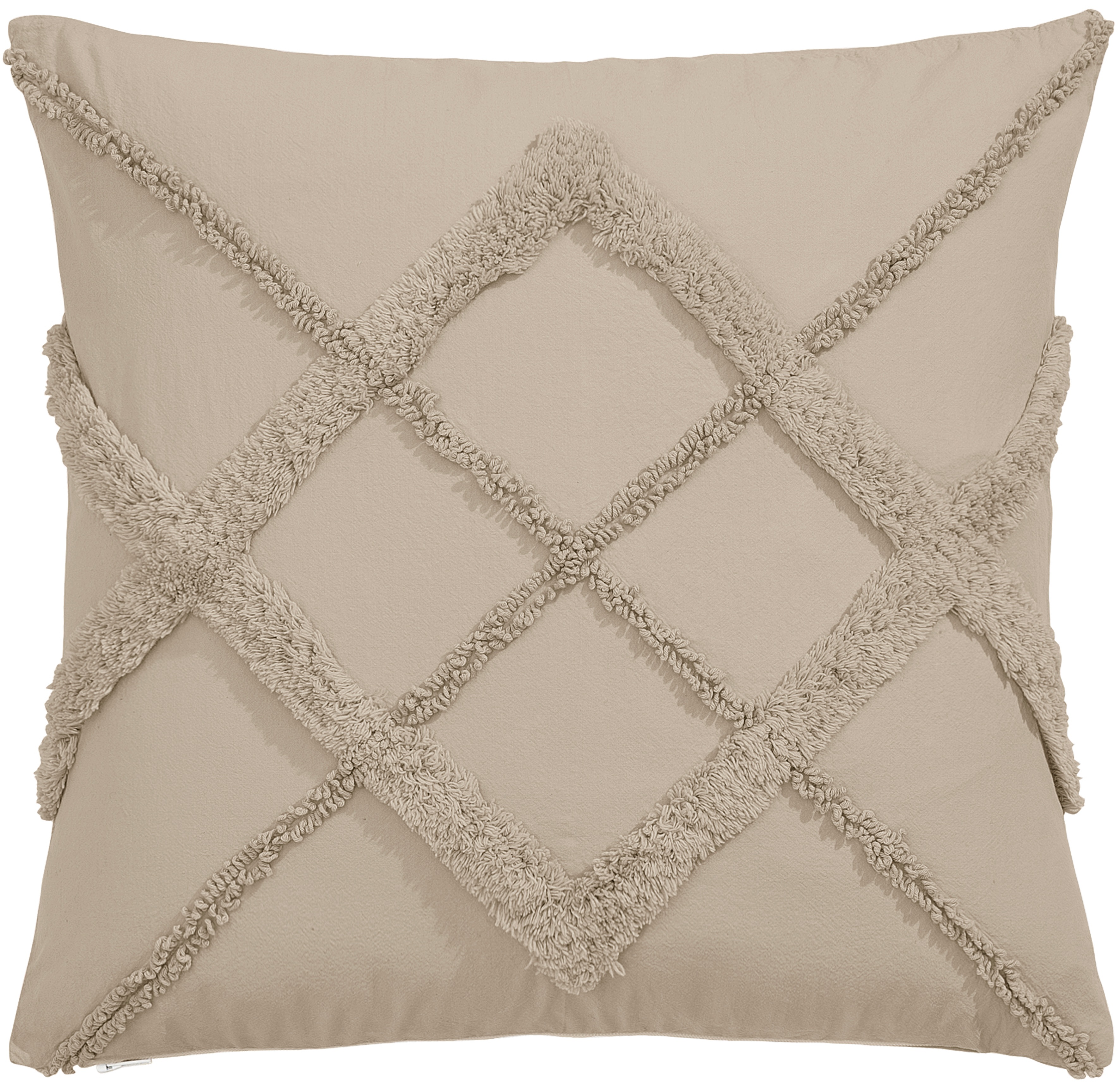 Thumbnail - my home Dekokissen "Monnia" unifarben, Kissenhüllen ohne Füllung mit Reißverschluss, 2 Stück