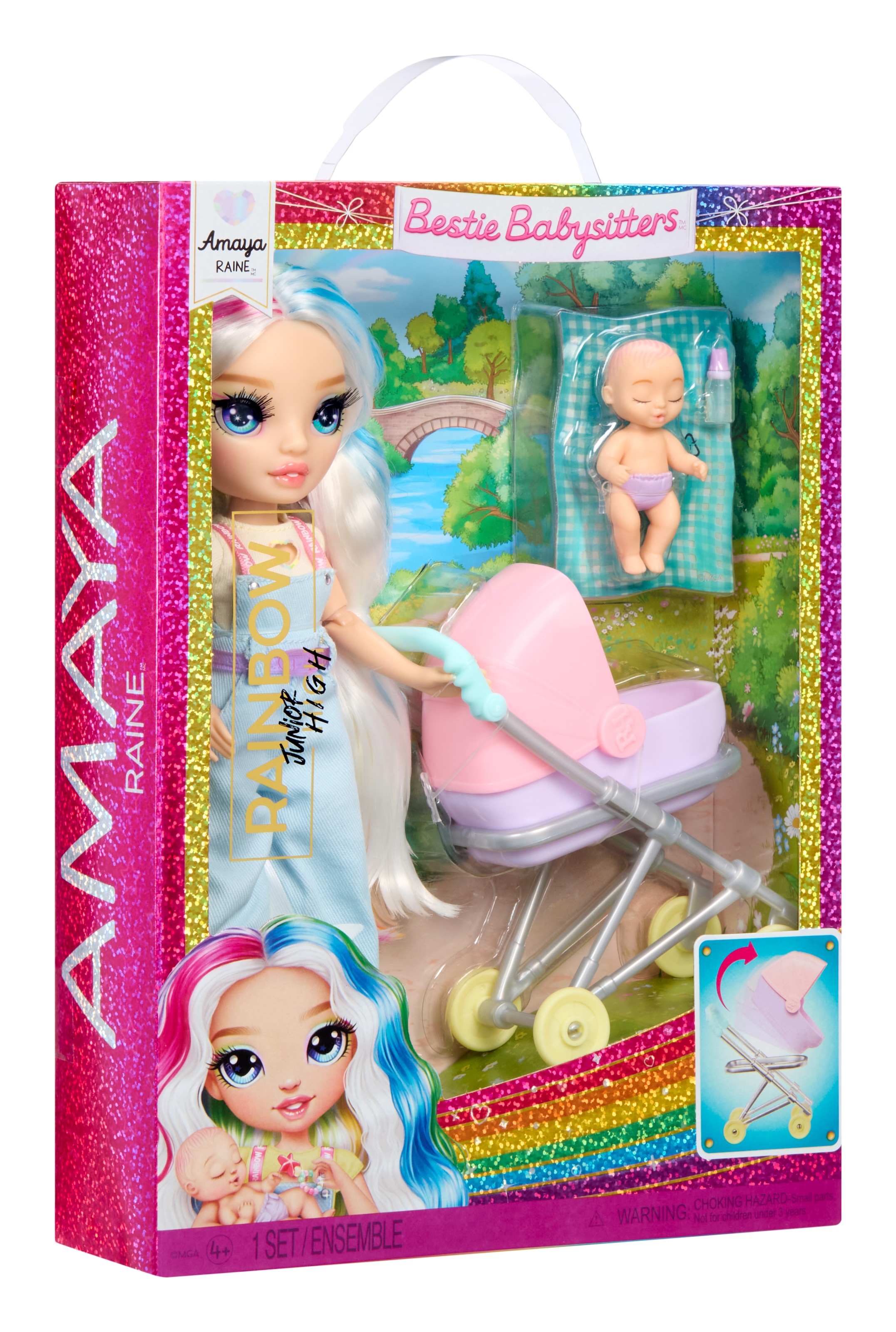 RAINBOW HIGH 1100000002199 »Jr High Bestie Babysitters Fashion Doll- Amaya«