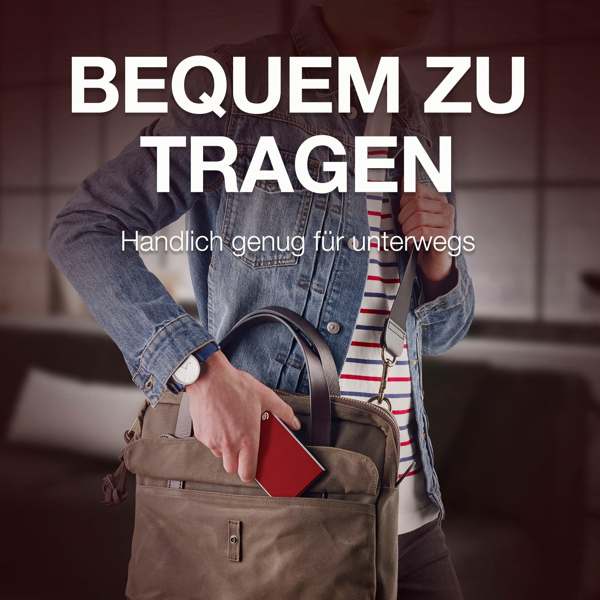 Seagate externe HDD-Festplatte »One Touch Portable Drive 1TB«, 2,5 Zoll, Anschluss USB 3.2, Inklusive 2 Jahre Rescue Data Recovery Services