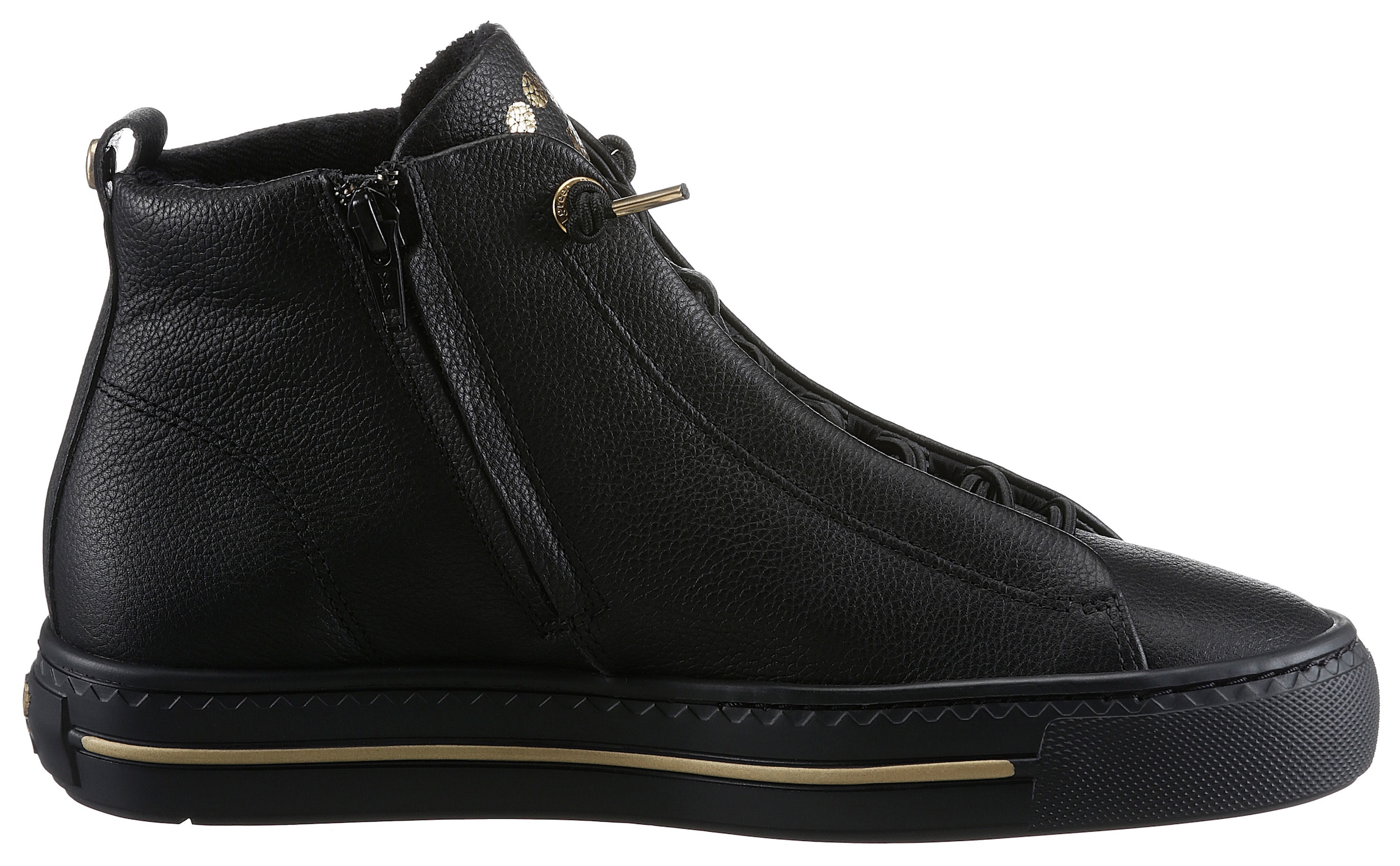 Paul Green Sneaker, High Top Sneaker, Schlupfboots mit goldfarbenen Details