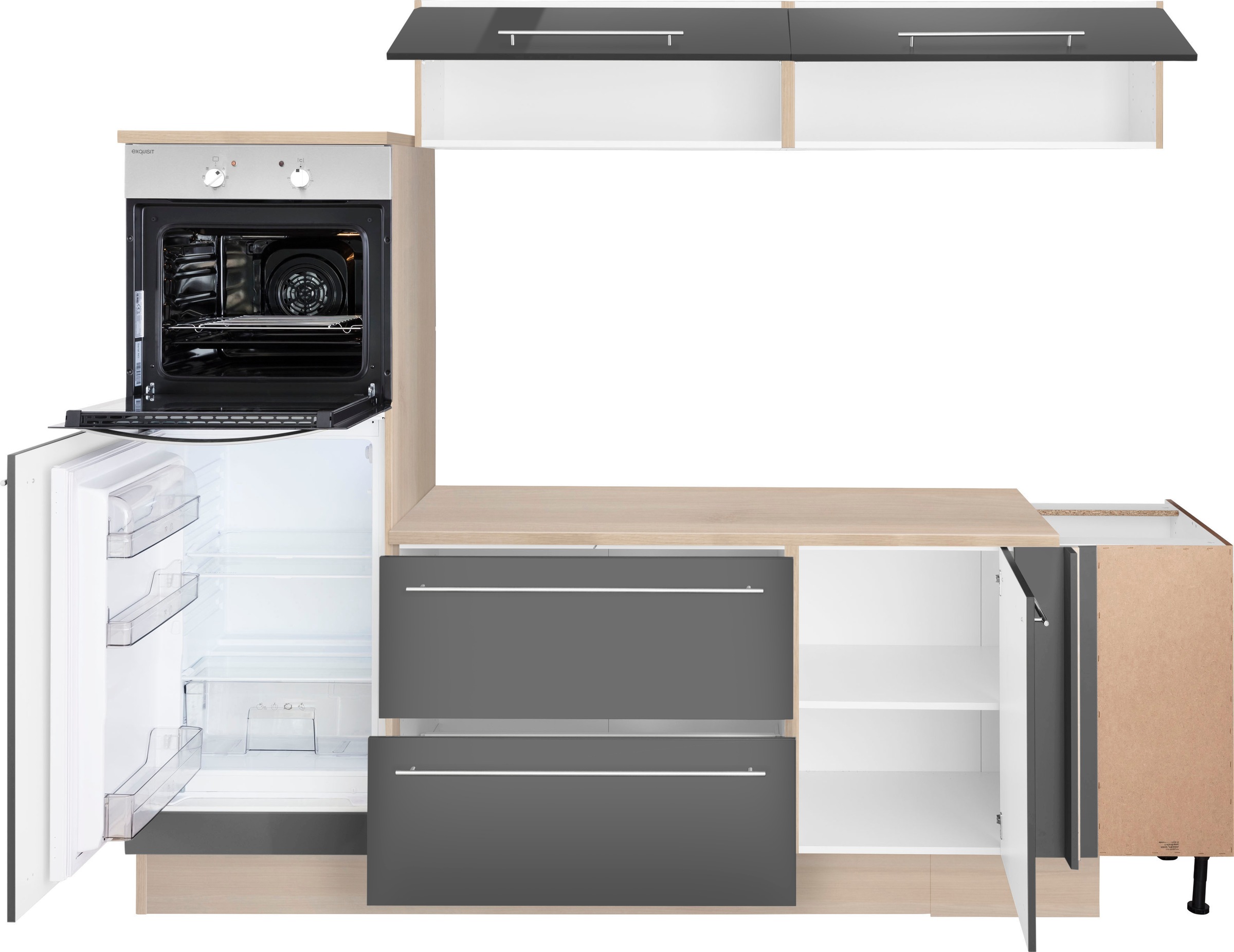 OPTIFIT Winkelküche »Bern«, Stellbreite 265x175 cm, wahlweise mit E-Geräten