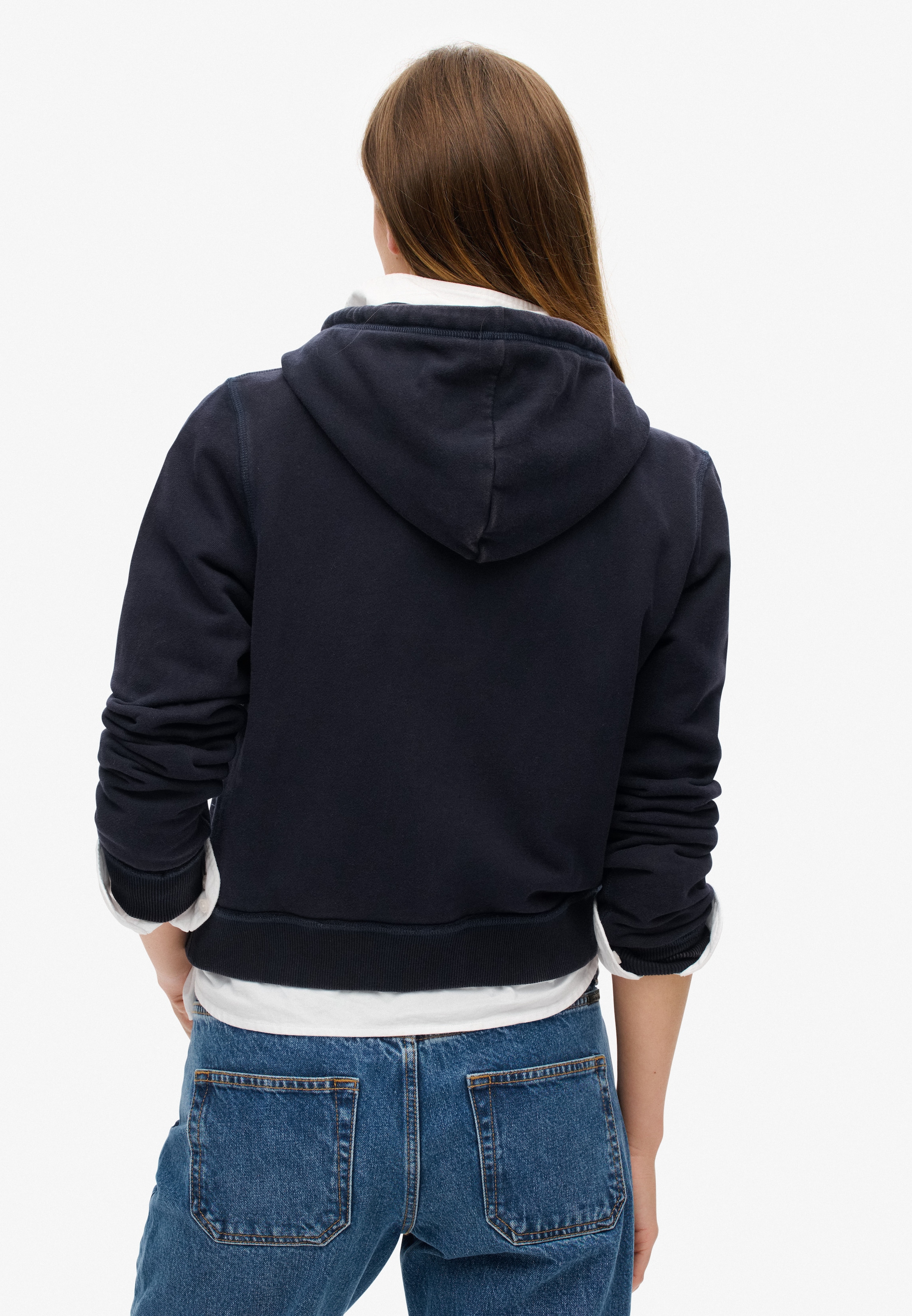 Superdry Kapuzensweatjacke »ATHLETIC RELAXED CROP ZIPHOOD«