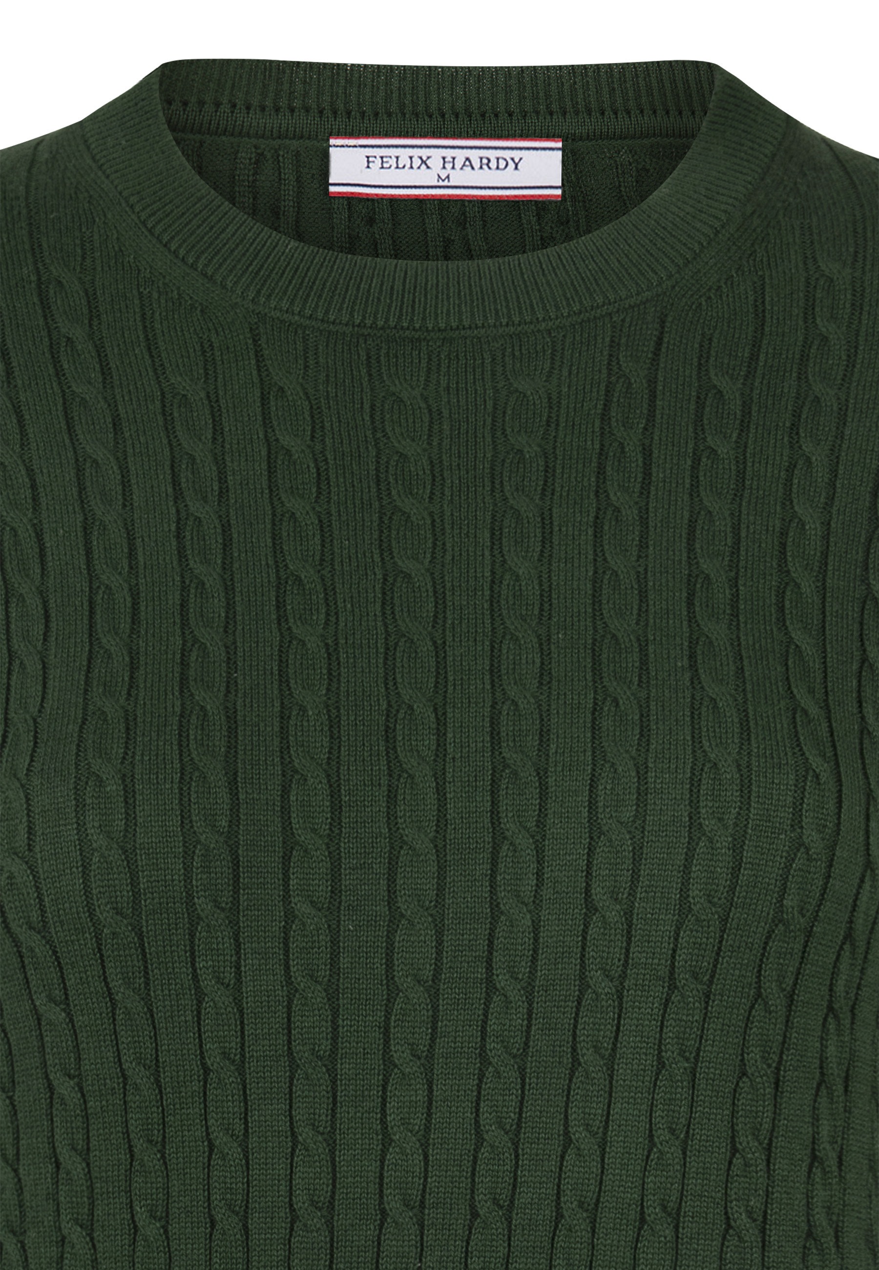 Felix Hardy Rundhalspullover "Zopfmuster Pullover mit Rundhals" günstig online kaufen