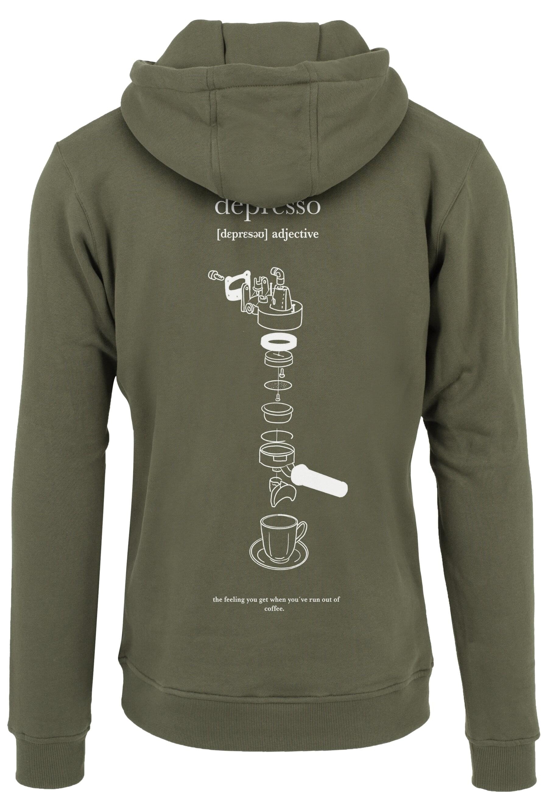 MisterTee Sweatshirt "MisterTee Herren Depresso Hoody", (1 tlg.) günstig online kaufen