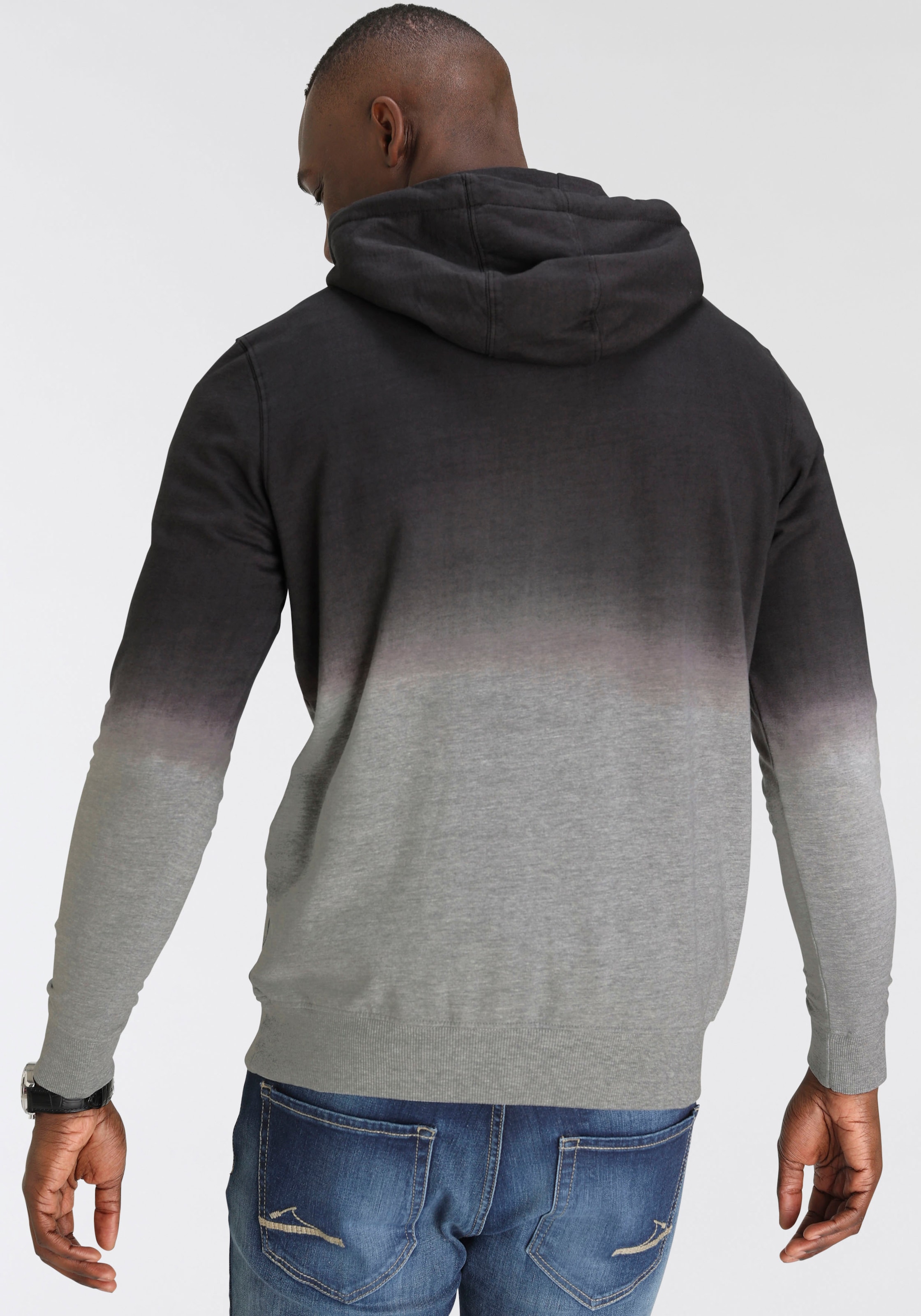 Farbverlauf BAUR Kapuzensweatshirt, DELMAO für | mit Print-NEUE und MARKE! ▷