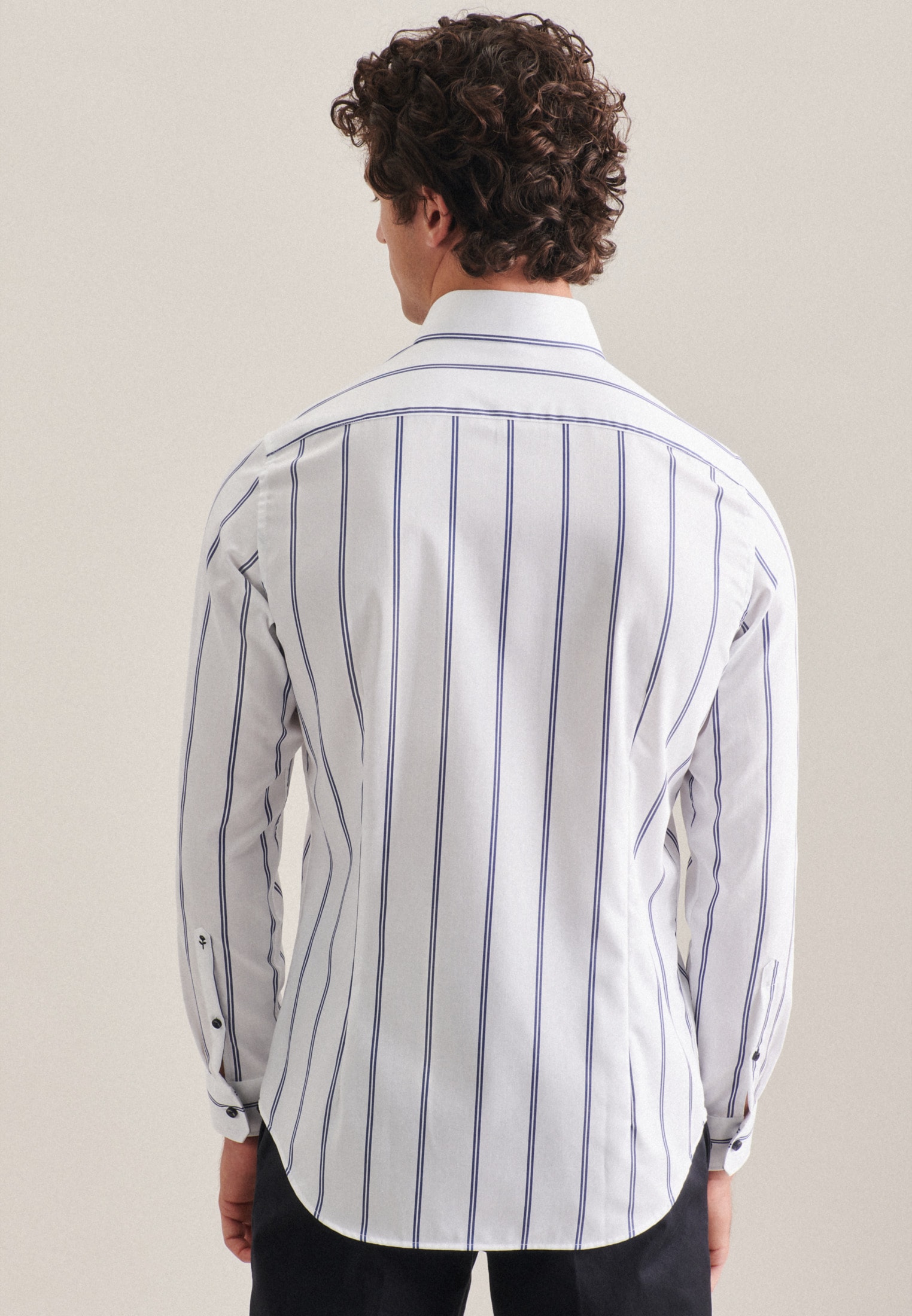 seidensticker Businesshemd »Slim« Slim 1/1 Kentkragen Streifen