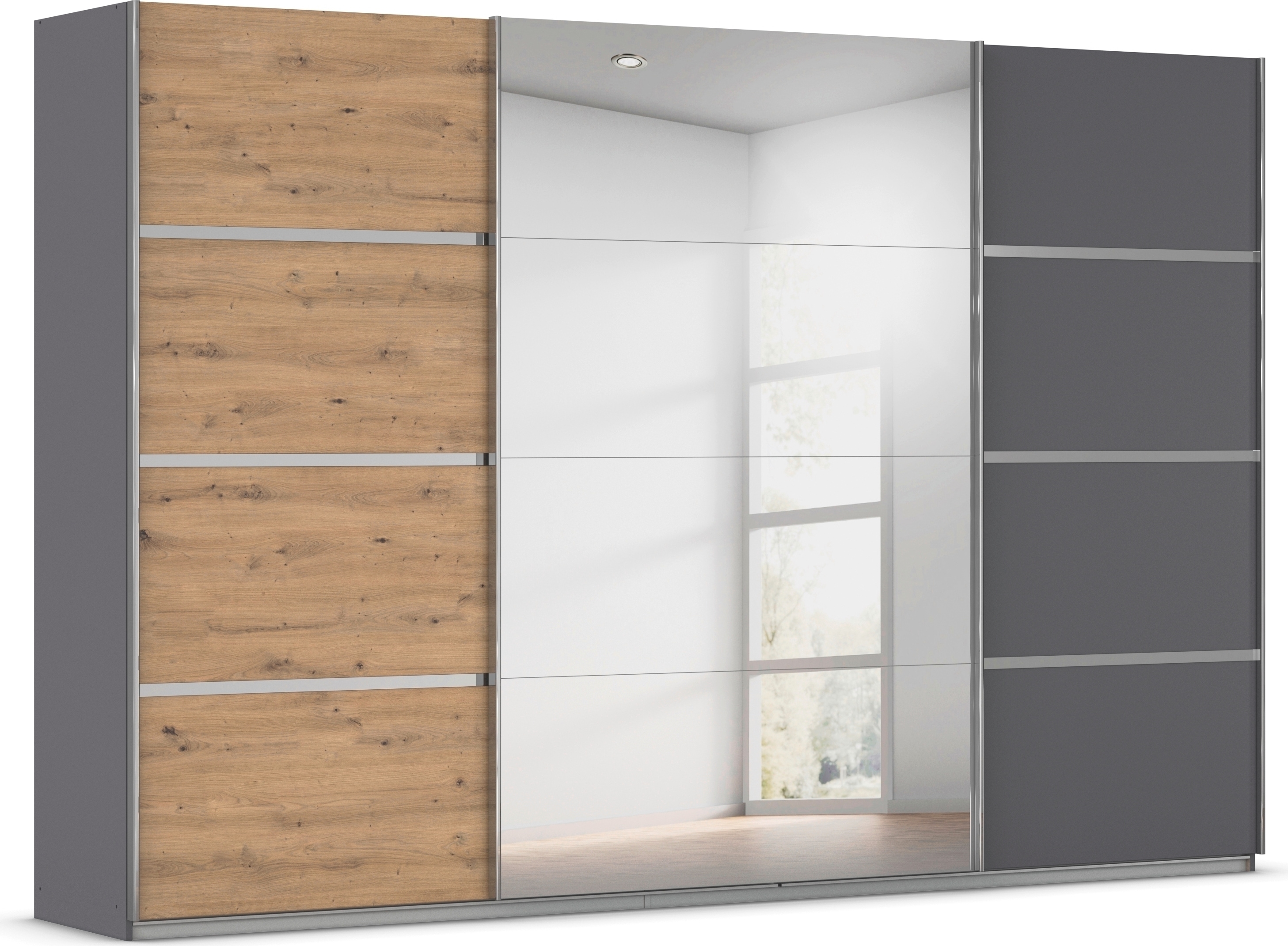 8 Kleiderschrank "Mehrzweckschrank Aktenschrank Möbel Mietswohnung Schlafzimmer AVOLA" 3 verschiedene Ausstattungen BASIC/CLASSIC/PREMIUM (inkl. SOFT-CLOSE), mit eleganten Zierleisten in Chrom, Schwarz oder Weiß MADE IN GERMANY