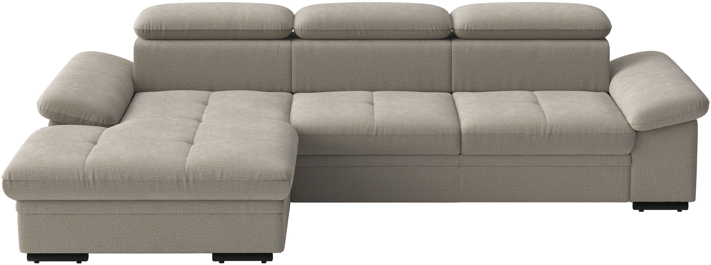 sit&more Ecksofa "Viola L-Form, B: 260 cm, Arm- & Kopfteilverstellung" optional Schlaffunktion,inkl Armteil- & Kopfteilverstellung
