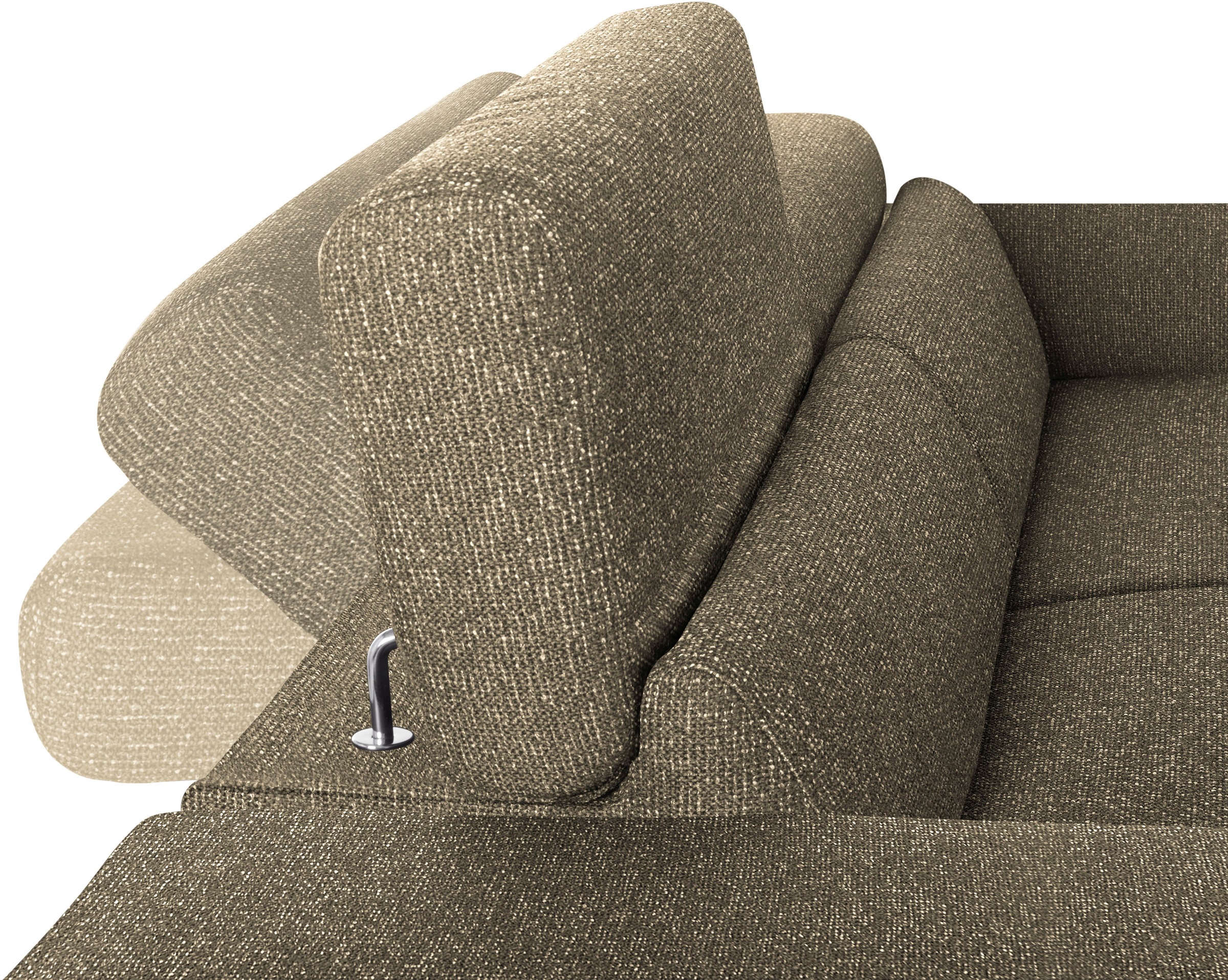 W.SCHILLIG 2-Sitzer »finn«, German Design Award 2016, Fußgestell Nussbaum natur, Breite 210 cm