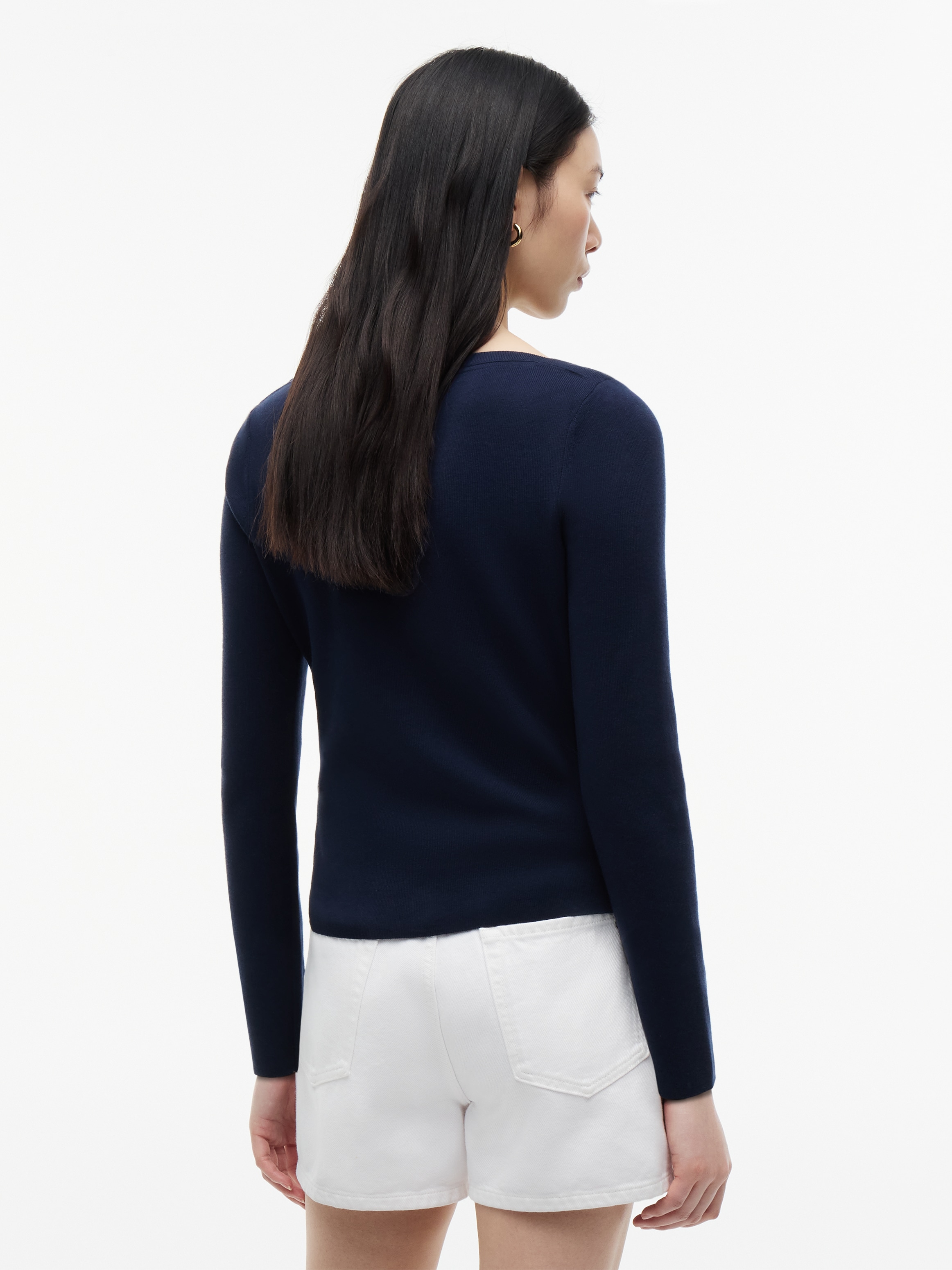 Tommy Hilfiger Strickpullover »FULL NEEDLE BOAT-NK LS SWT« Baumwollmischung