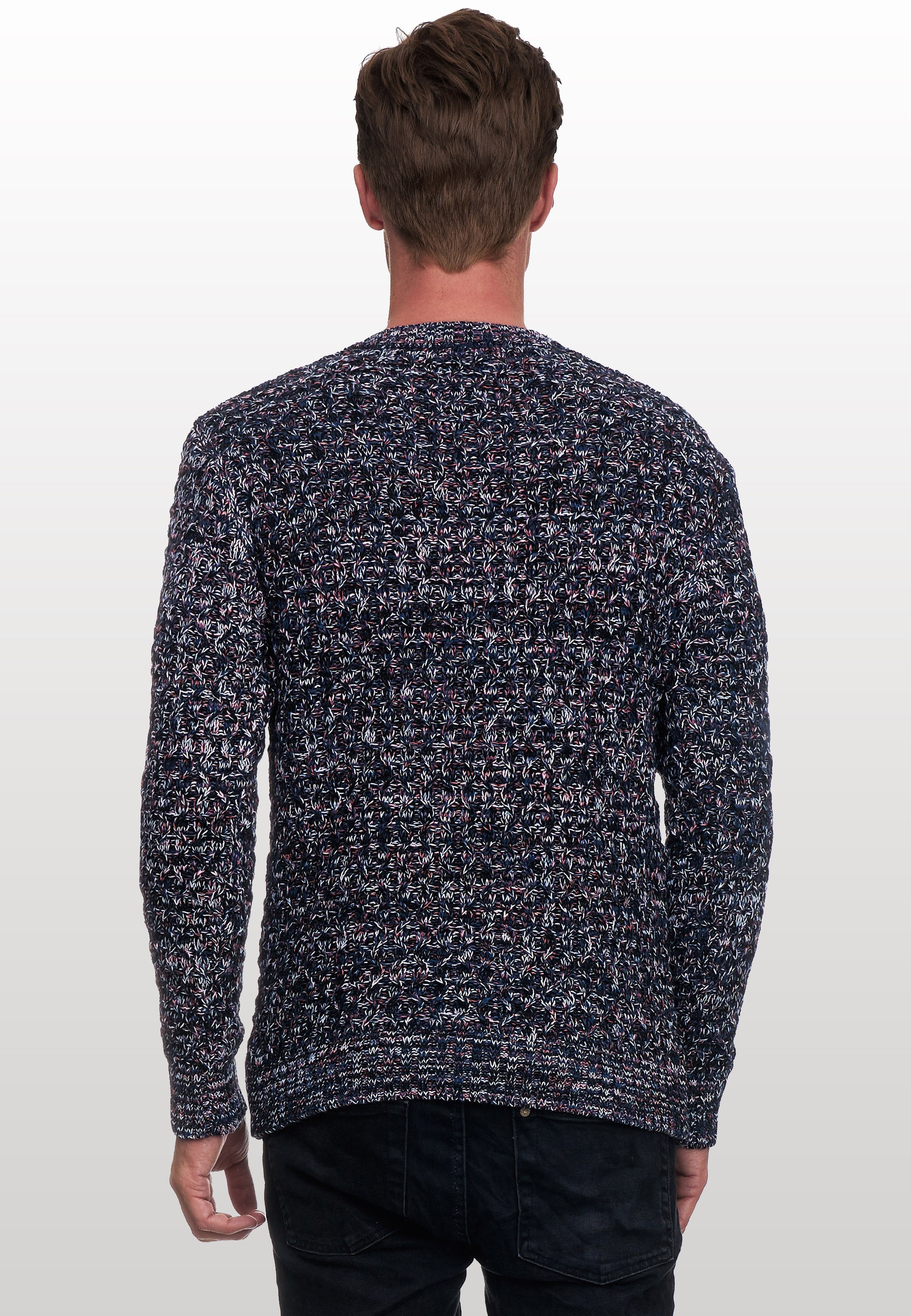 Rusty Neal Strickpullover, mit elegantem Rundhalsausschnitt