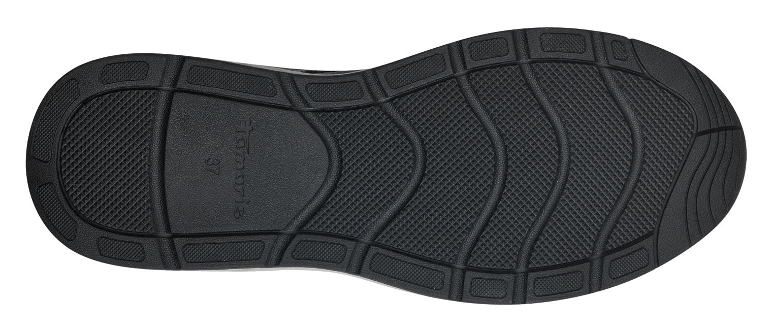 Tamaris Keilsneaker, Schnürschuh, Halbschuh, Freizeitschuh, farbenfrohe Kontrastbesätze