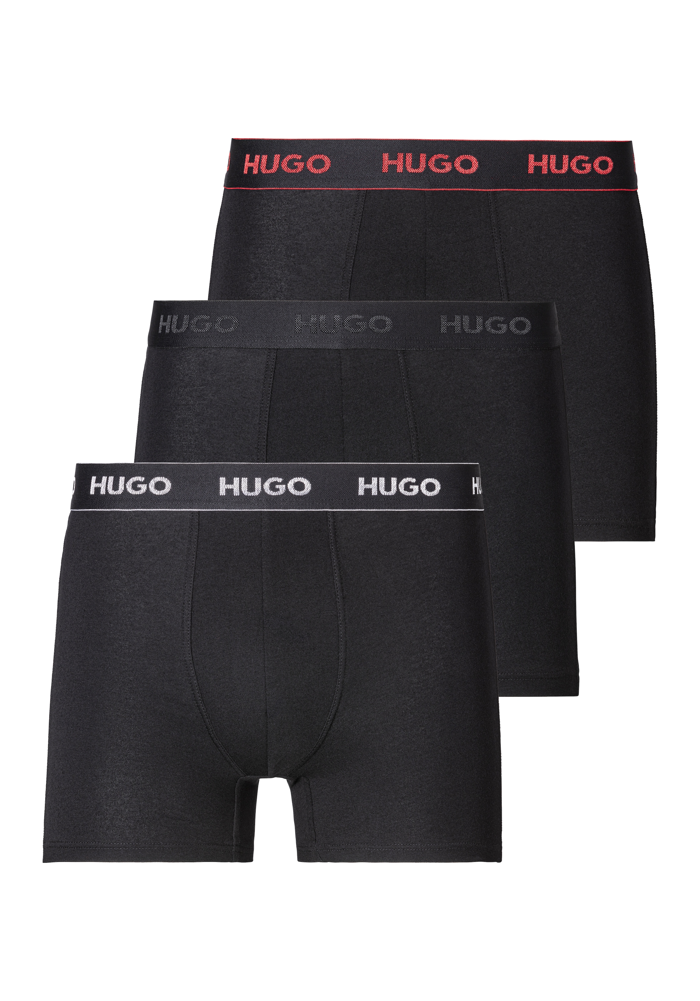 HUGO Underwear Trunk "BOXERBR TRIPLE", (Packung, 3 St.), mit HUGO Logobund