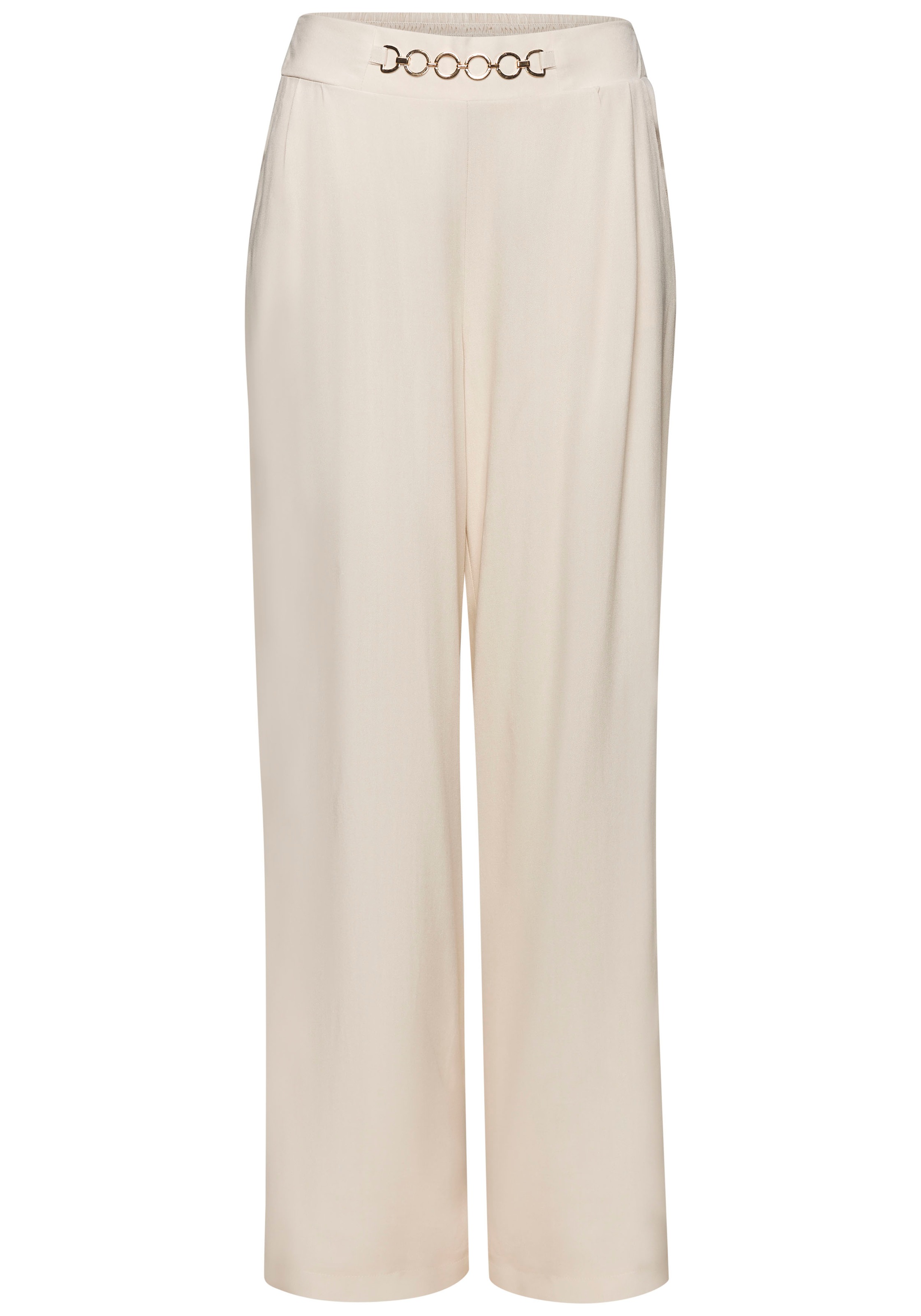Vivance Palazzohose, mit Zierkette, Bundfaltenhosen, Schlupfhose, elegant günstig online kaufen