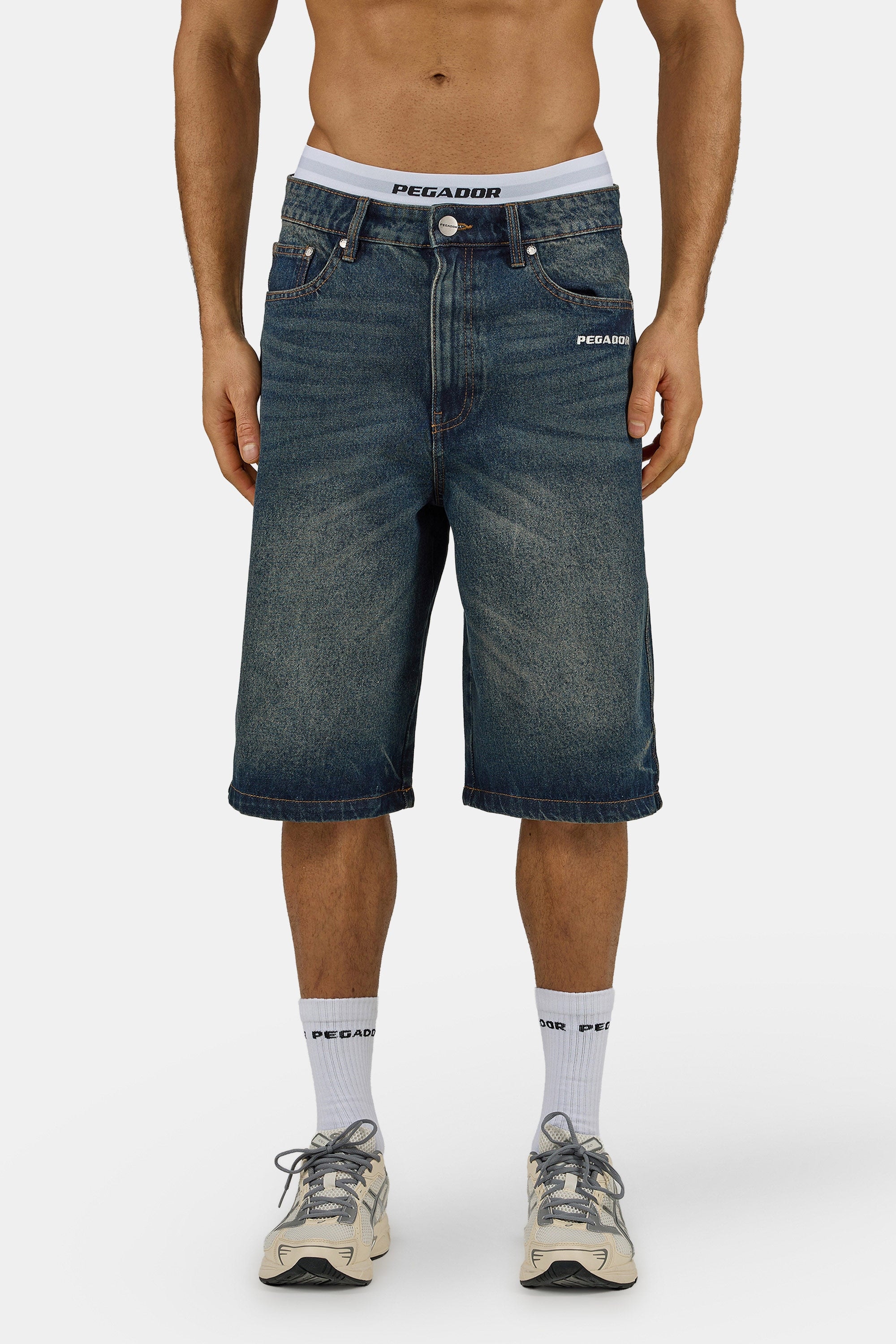 PEGADOR Jeansshorts "Kolar Jorts" Baumwolle, regular fit