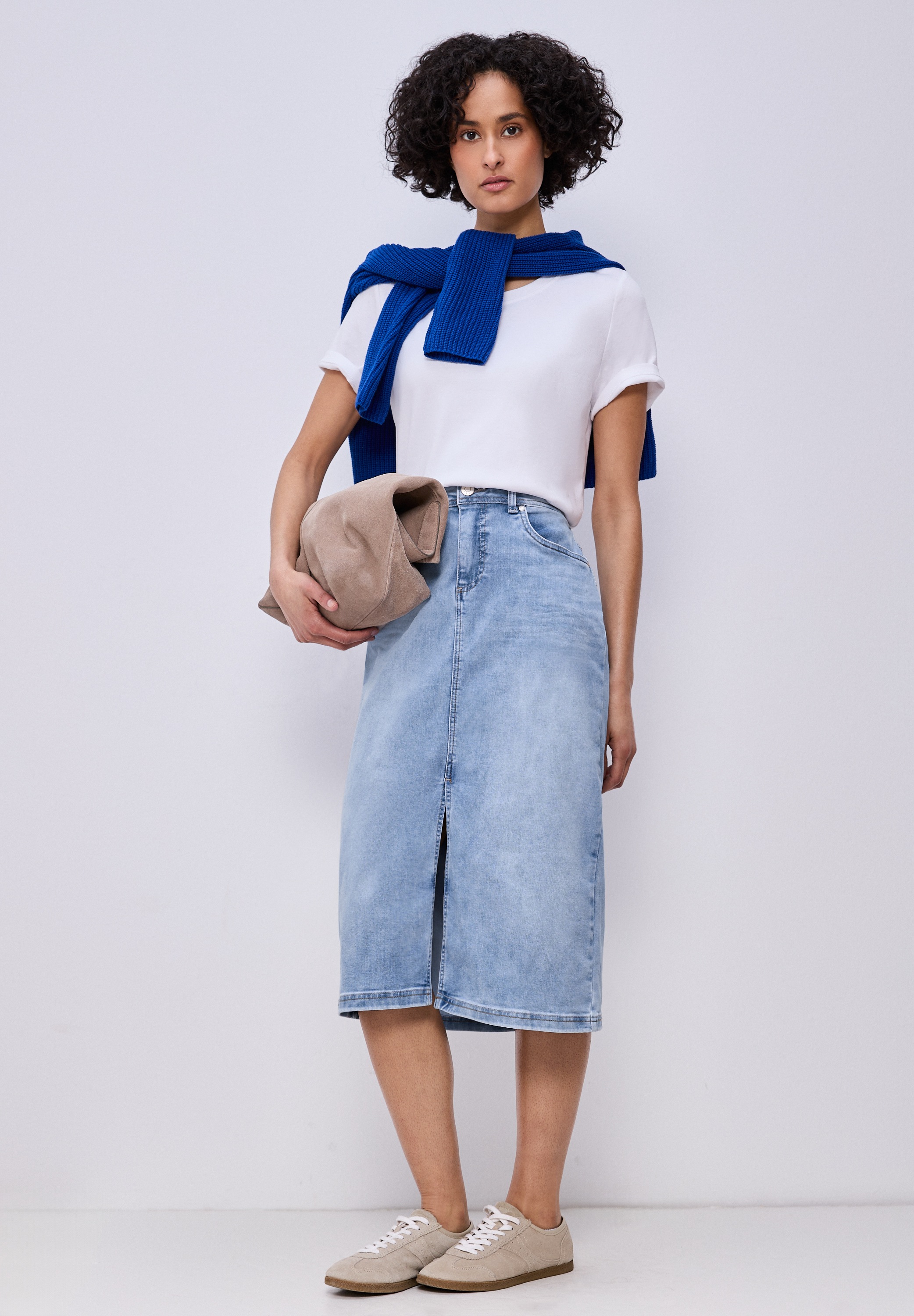 STREET ONE Jeansrock High Waist