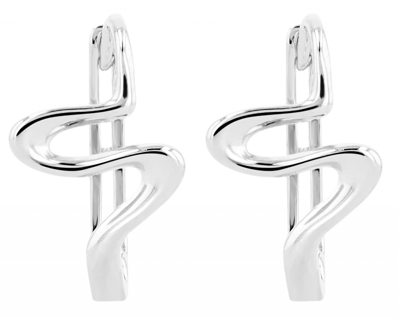 Adelia's Women Hoop Earrings Silver 925 2