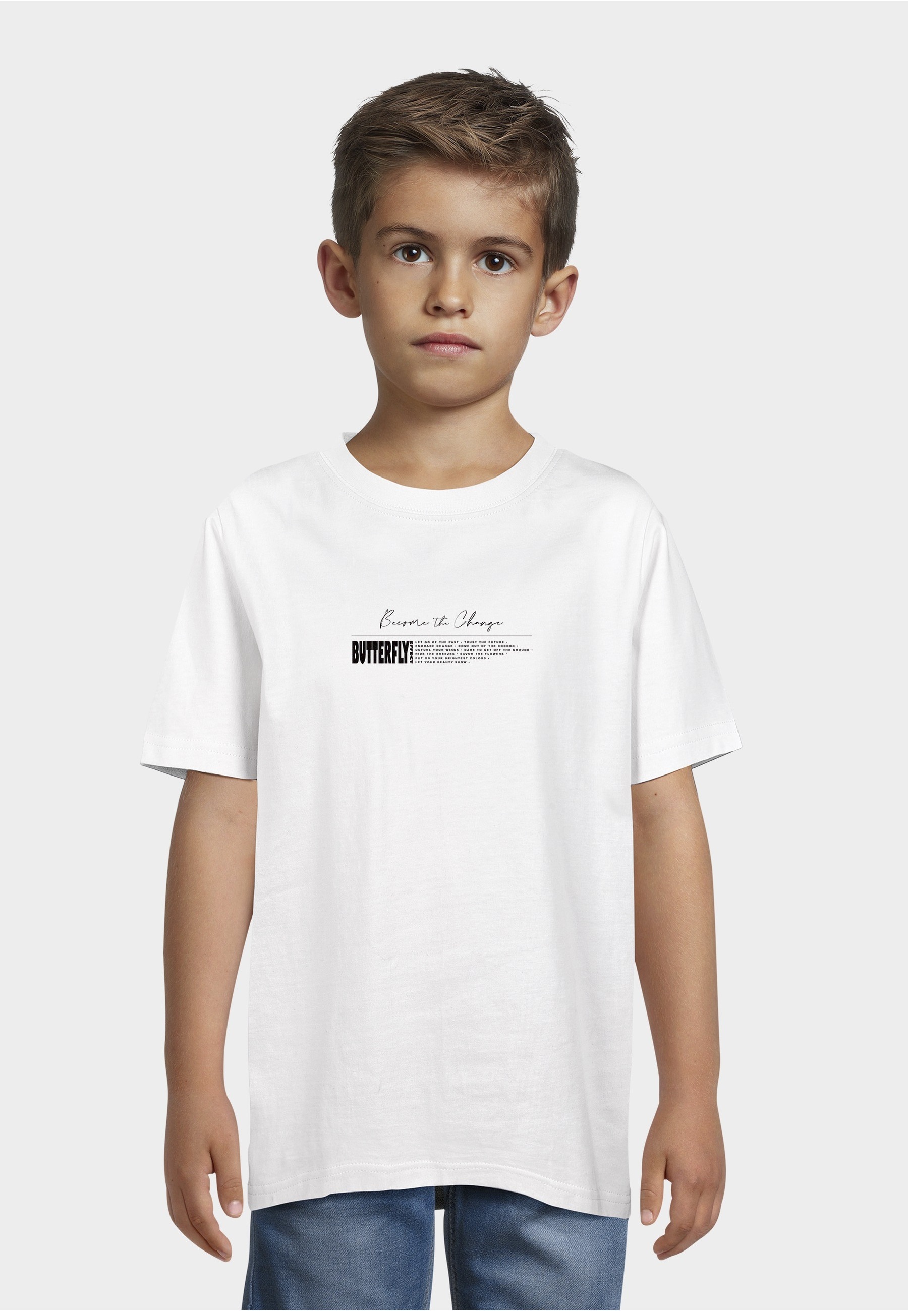 MisterTee T-Shirt »MisterTee Kids Butterfly Effect Become The Change Tee« 1