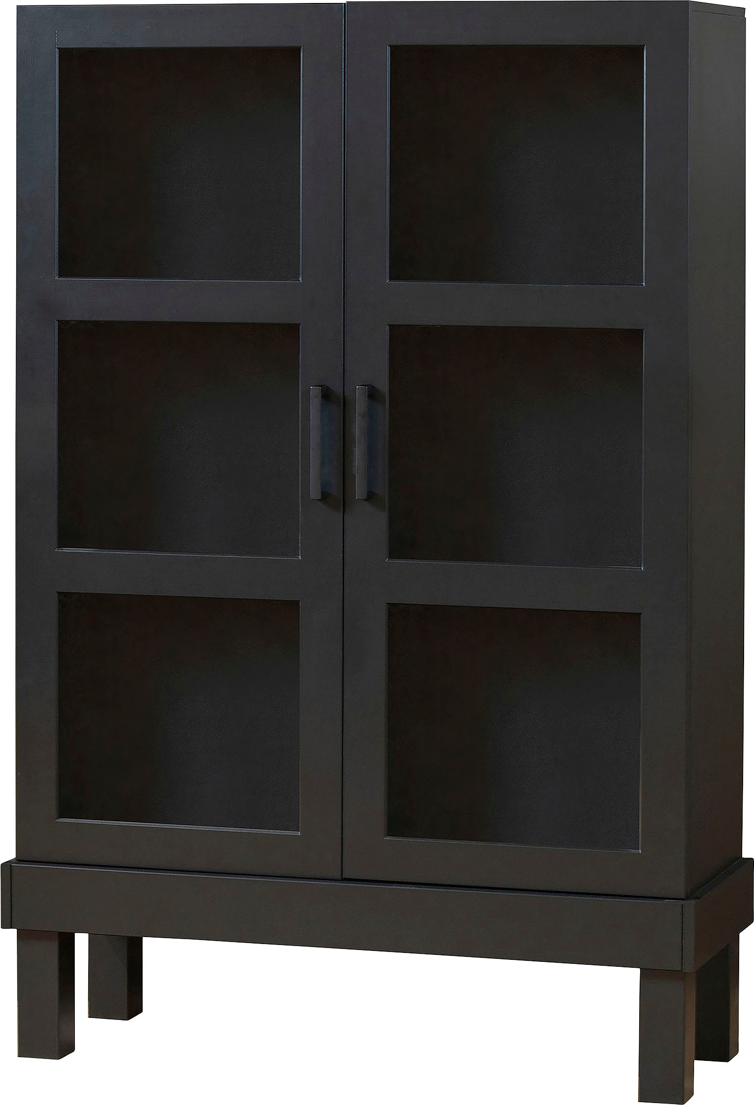 Thumbnail - WOOOD Vitrine "Bonk", ausgestattet mit drei Regalen, H 160 cm x B 107 cm