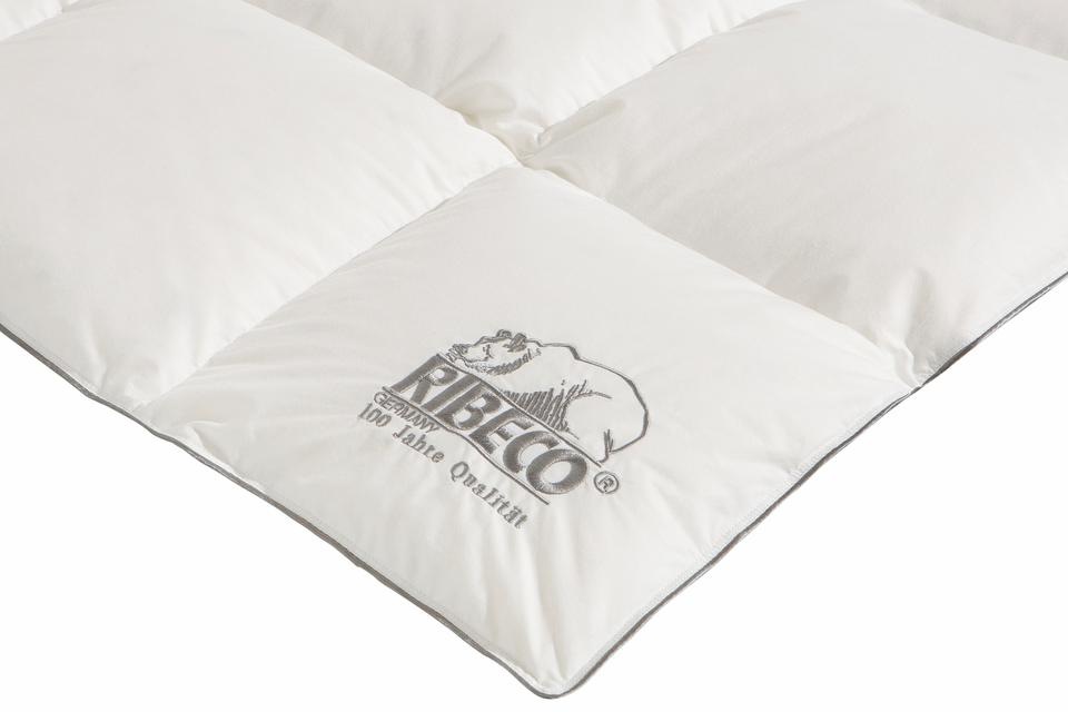 Thumbnail - RIBECO Daunenbettdecke "Eve" warm Füllung 90Daunen10Federn 1 Stk. tlg. Jubiläumsedition