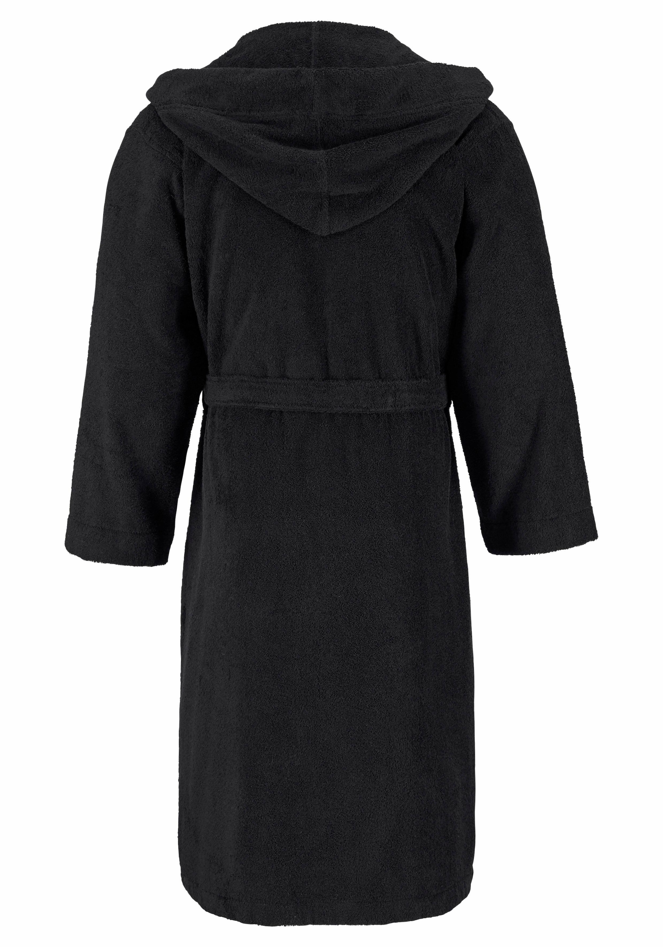 Bruno Banani Unisex-Bademantel »Robby, ideal für Sauna & Spa, Hotelbademantel, Morgenmantel«, (1 St.), Damen & Herren Bademäntel, Baumwolle, mit Taschen, Reise, Sauna, S-3XL