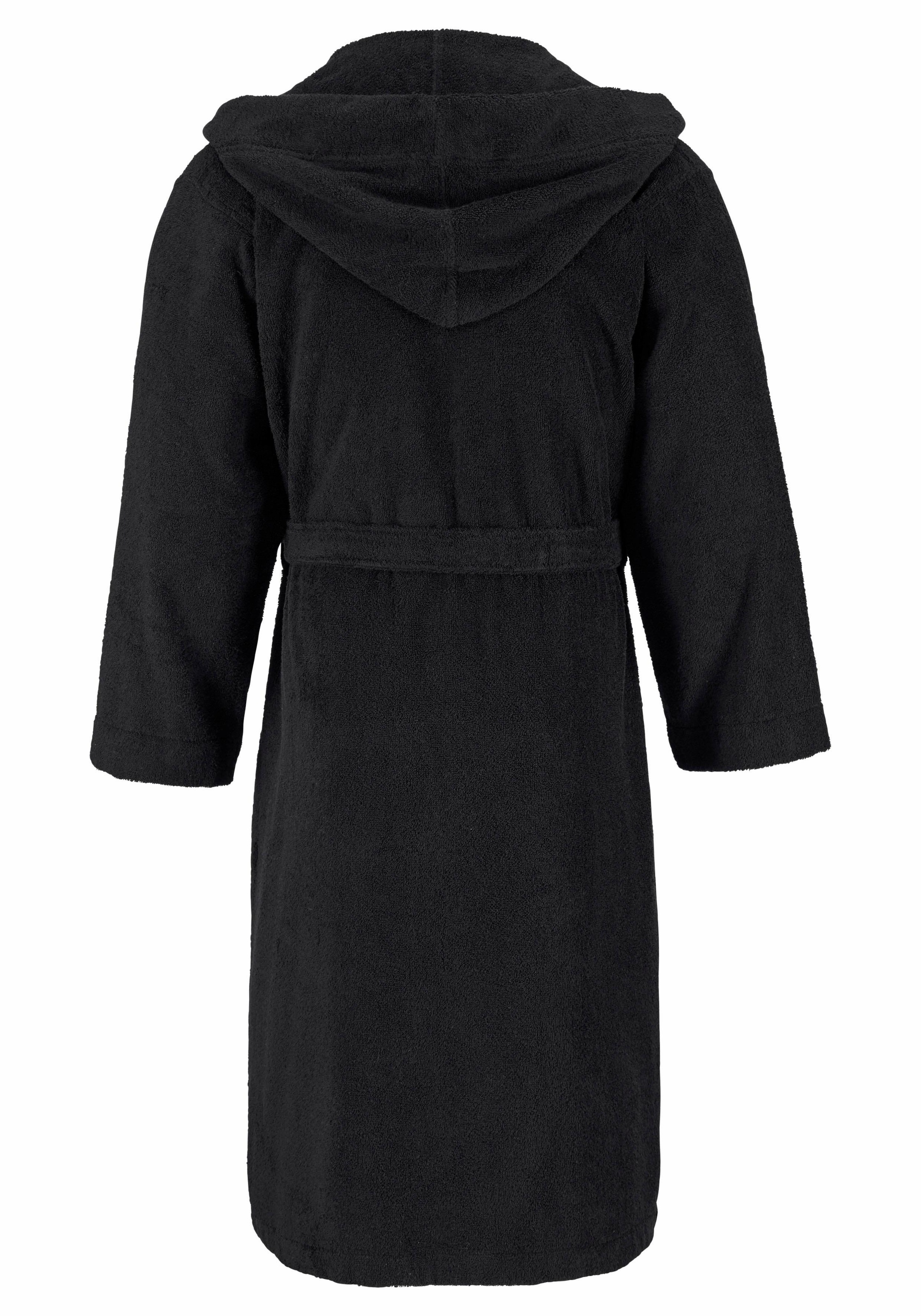 Bruno Banani Unisex-Bademantel "Robby, ideal für Sauna & Spa, Standard, Premium und Überlänge" 1 Stk. Damen & Herren Bademäntel, Baumwolle, mit Taschen, Sauna, XS-3XL