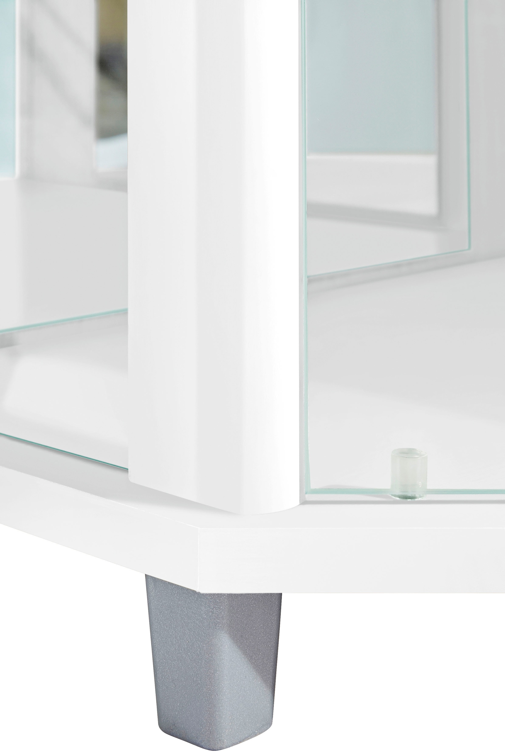 fif möbel Eckvitrine »TRIO Höhe ca. 172 cm, ink. Beleuchtung«, Eckvitrine/Glasvitrine 1x Glastür, perfekt für Sammler, Sammlervitrine