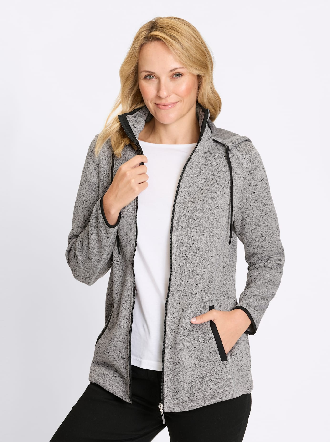 Classic Basics Langjacke mit Kapuze günstig online kaufen