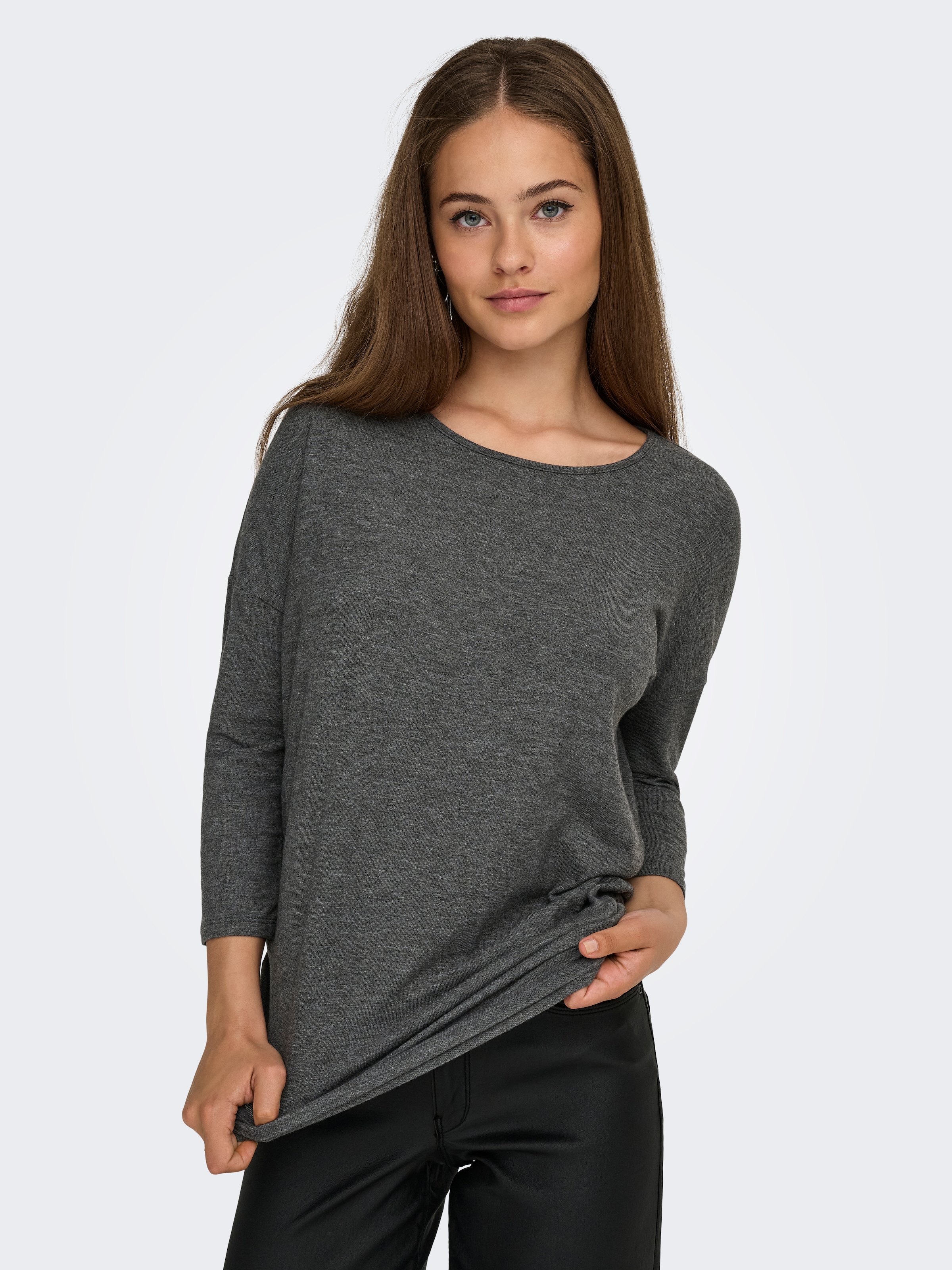 ONLY 3/4-Arm-Shirt "ONLGLAMOUR 3/4 TOP JRS NOOS" Materialmix, loose fit günstig online kaufen