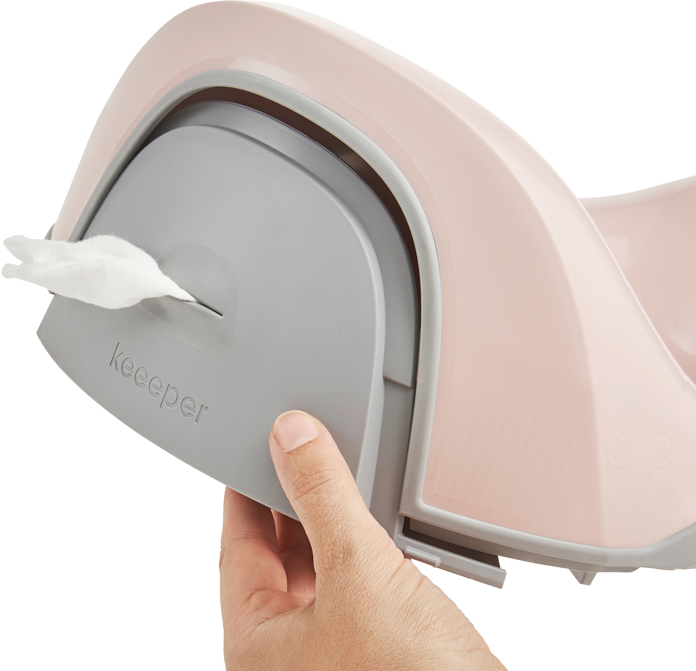 keeeper Toilettentrainer »kasimir babytopf deluxe 4in1, minnie nordic pink«, Made in Europe, FSC® - schützt Wald - weltweit