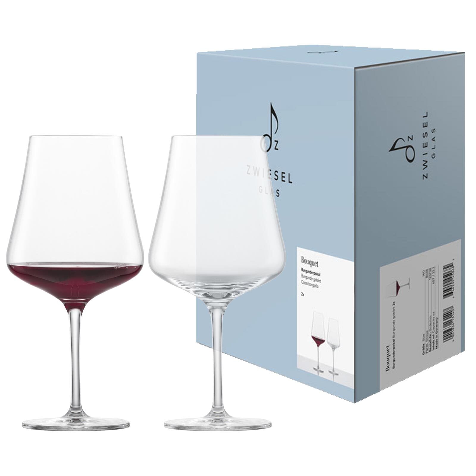 Zwiesel Glas Rotweinglas »Burgunder Rotweingläser Bouquet 657 ml 2er Set transparent«