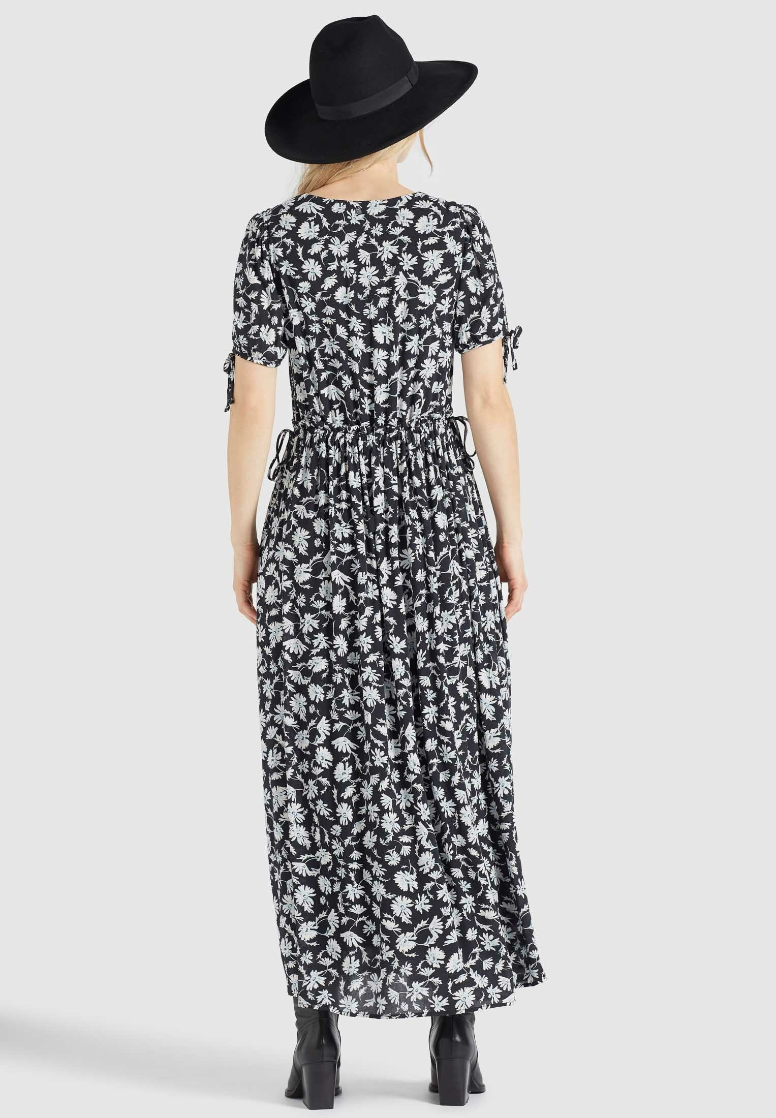 khujo Maxikleid »ABSENTA«, in Maxilänge mit Innenfutter