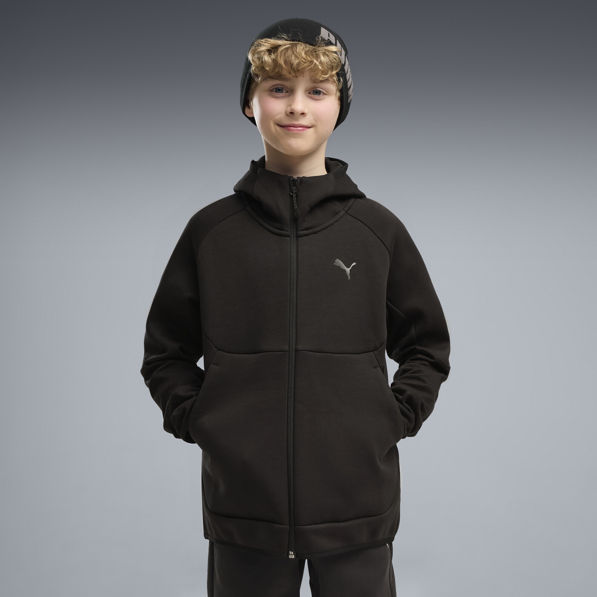 PUMA Sweatjacke »PUMATECH Elevated Kapuzenjacke Jungen«