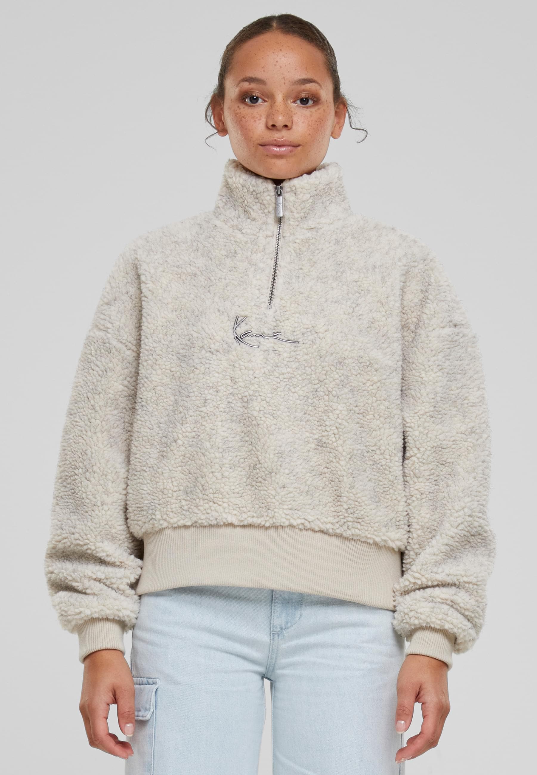 Karl Kani Sweater »Karl Kani Damen KW233-043-1 KK Metal Signature Teddy Troyer«