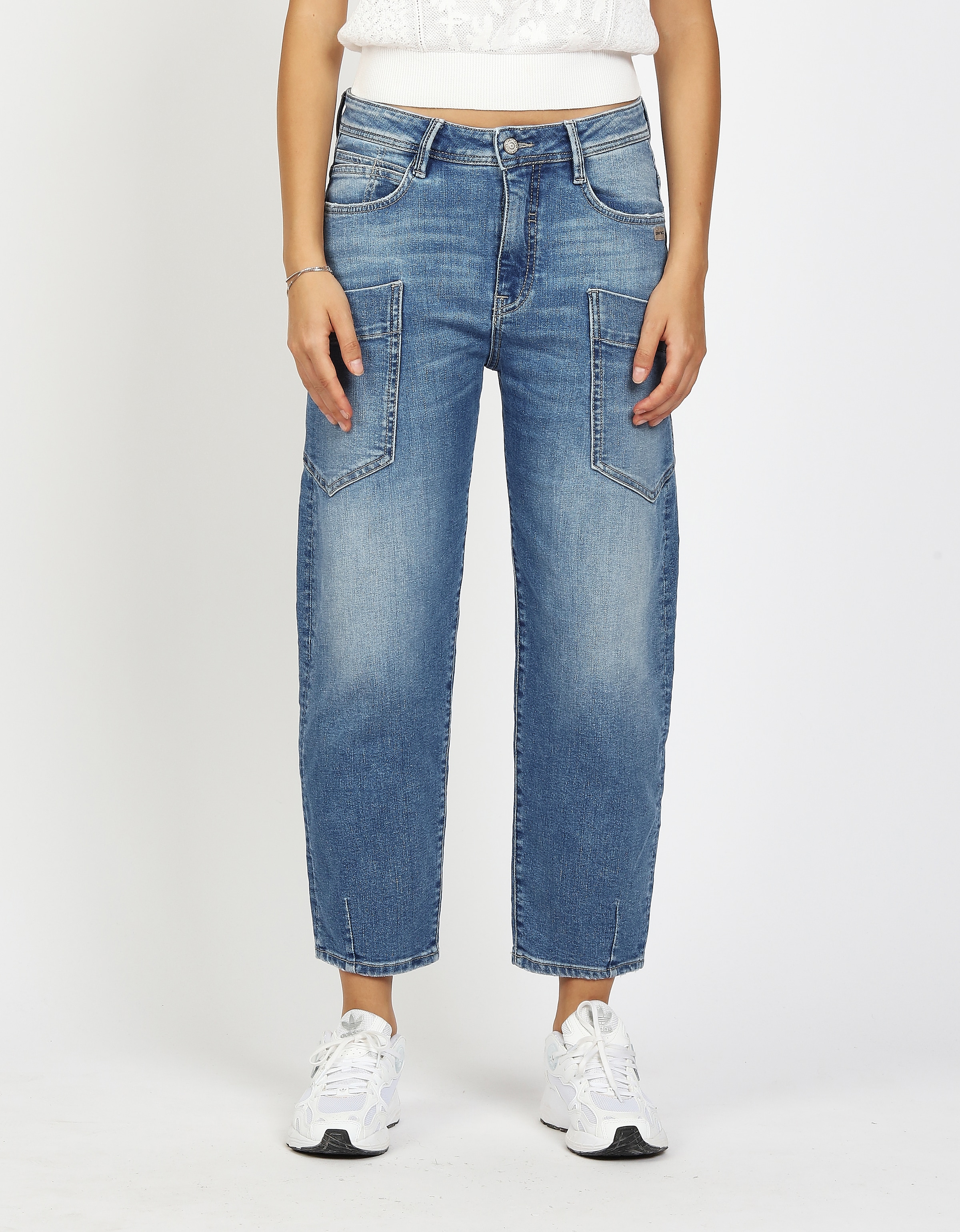 GANG 5-Pocket-Jeans "94IDA WORKER" O-Shape mit aufgesetzten Taschen günstig online kaufen